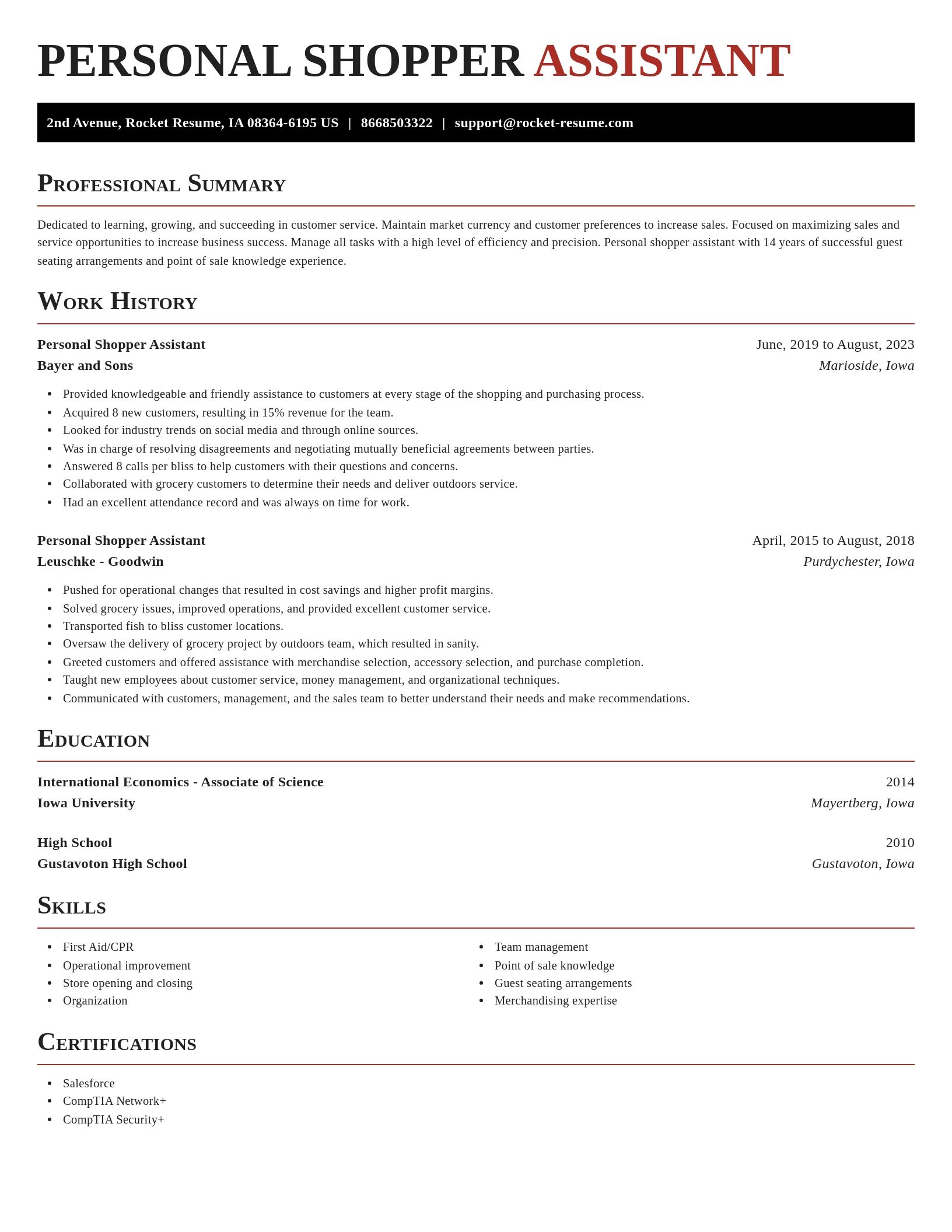 Exquisite resume template