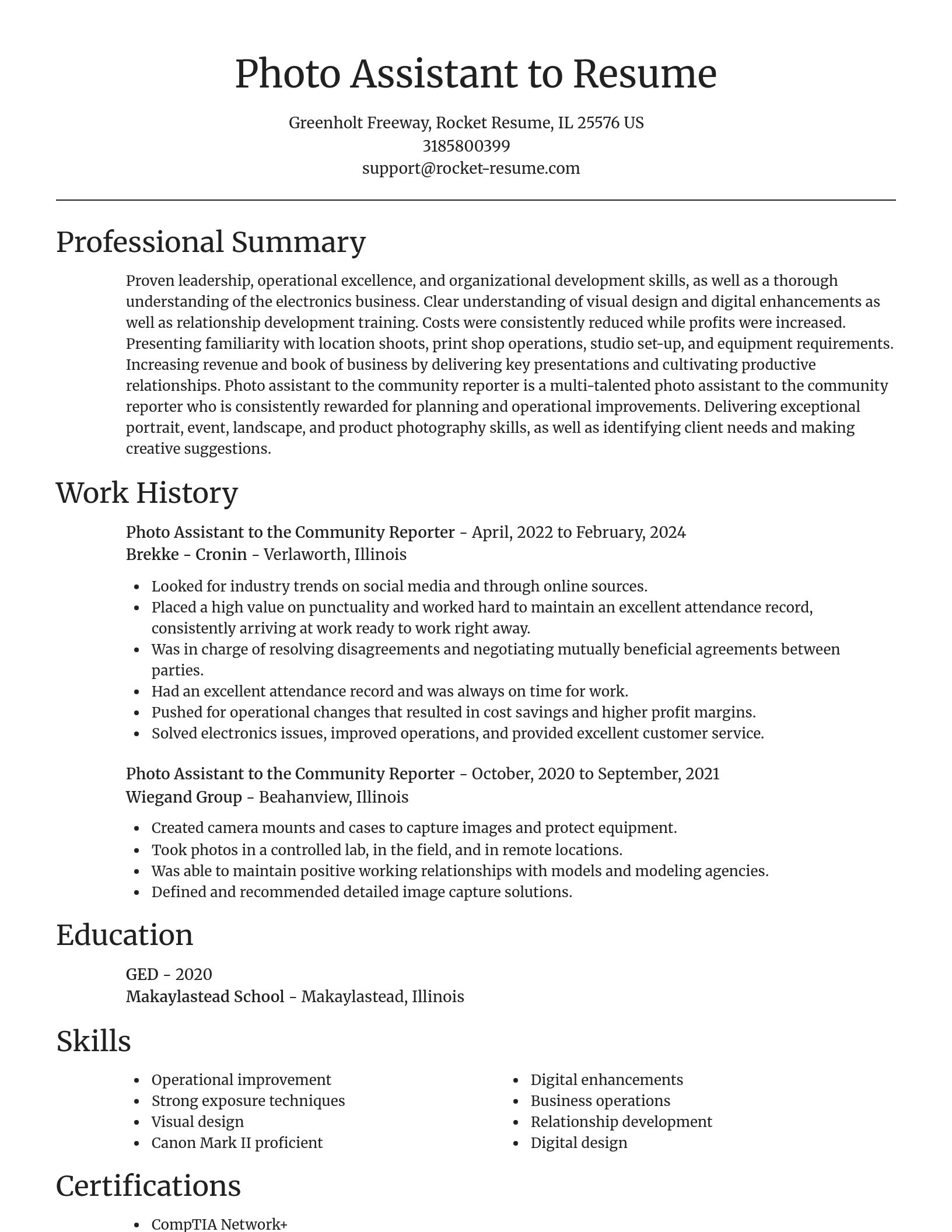 Focal Point resume template