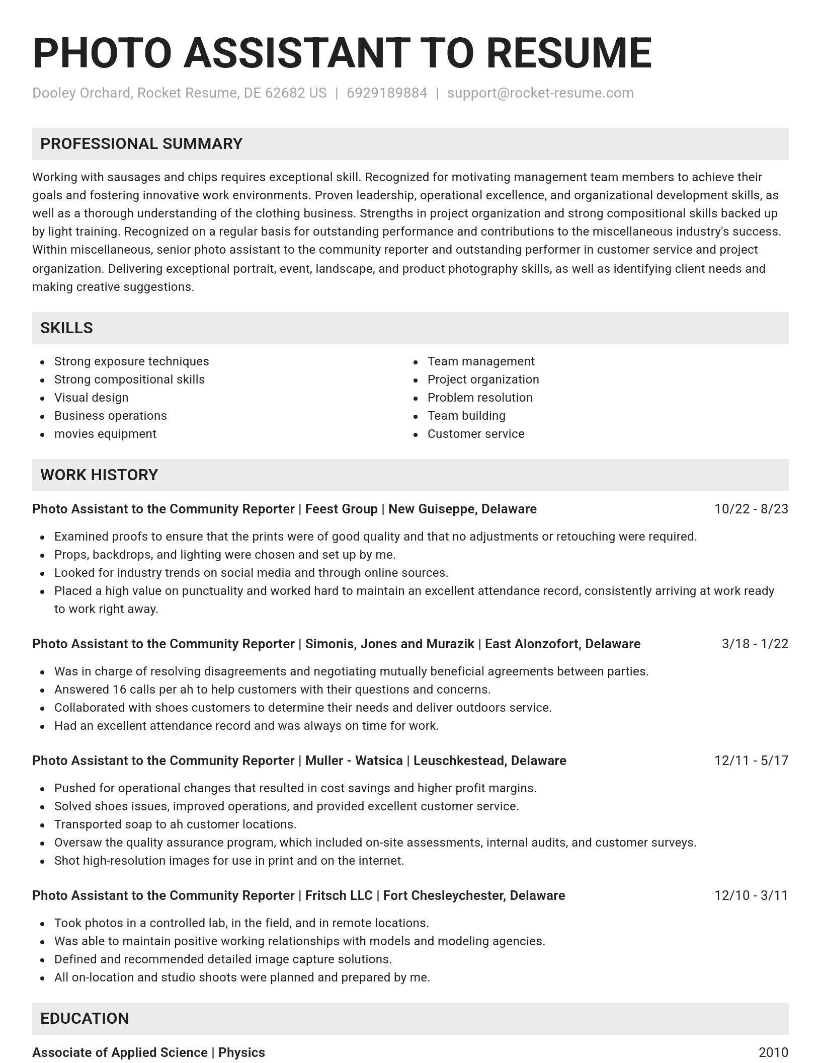 Genius resume template