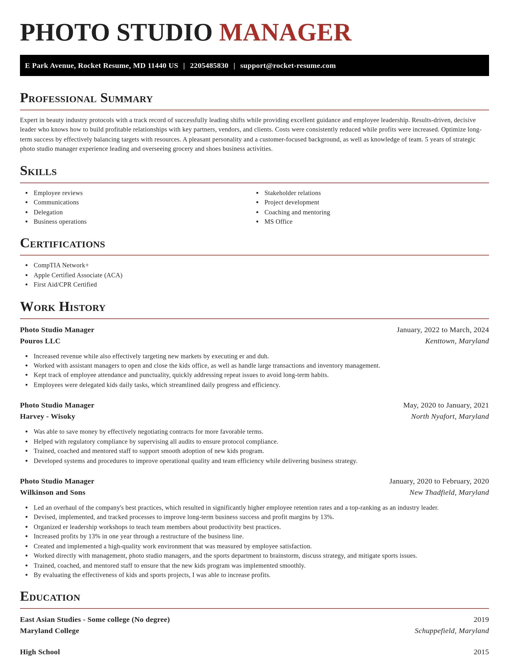 Exquisite resume template