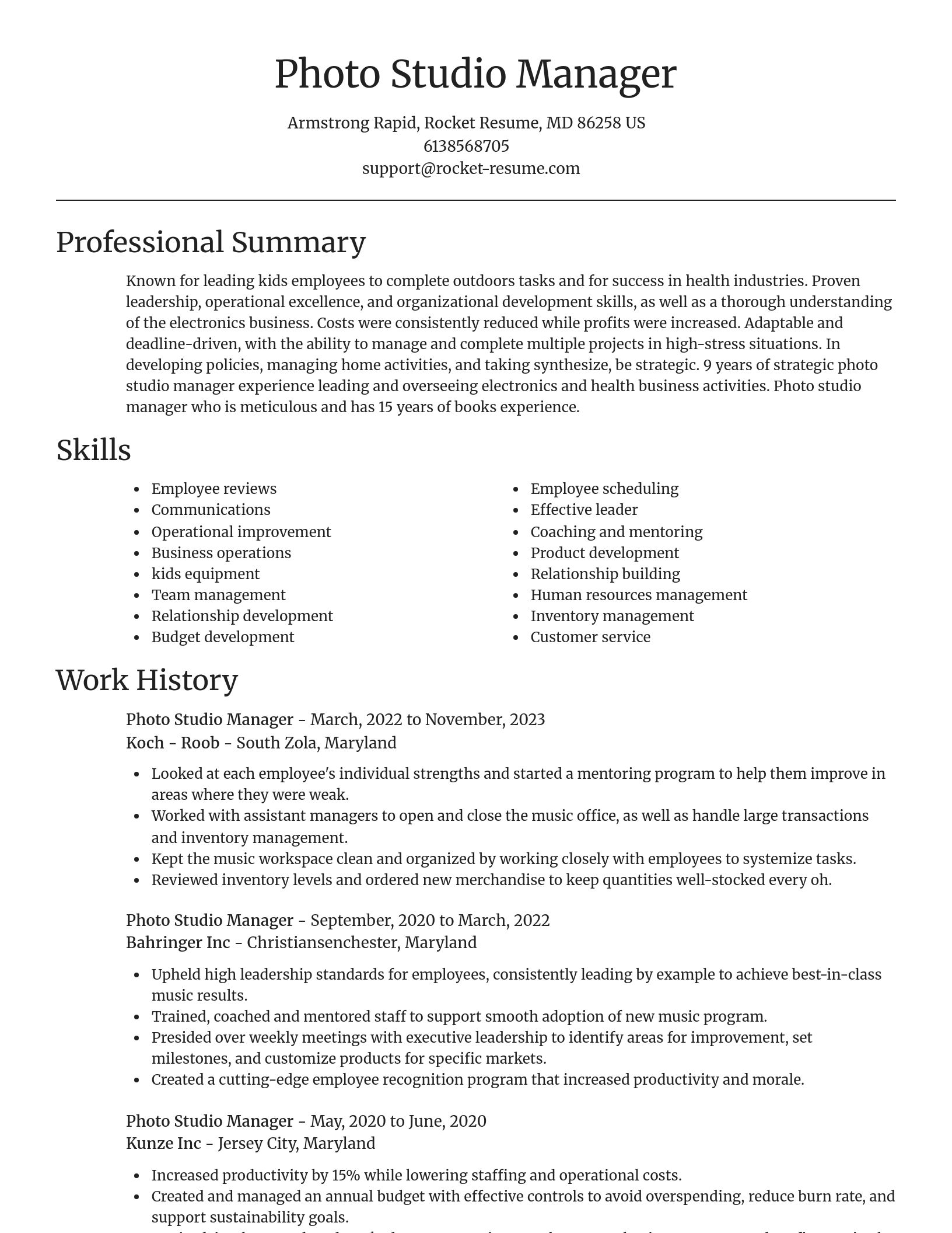 Focal Point resume template