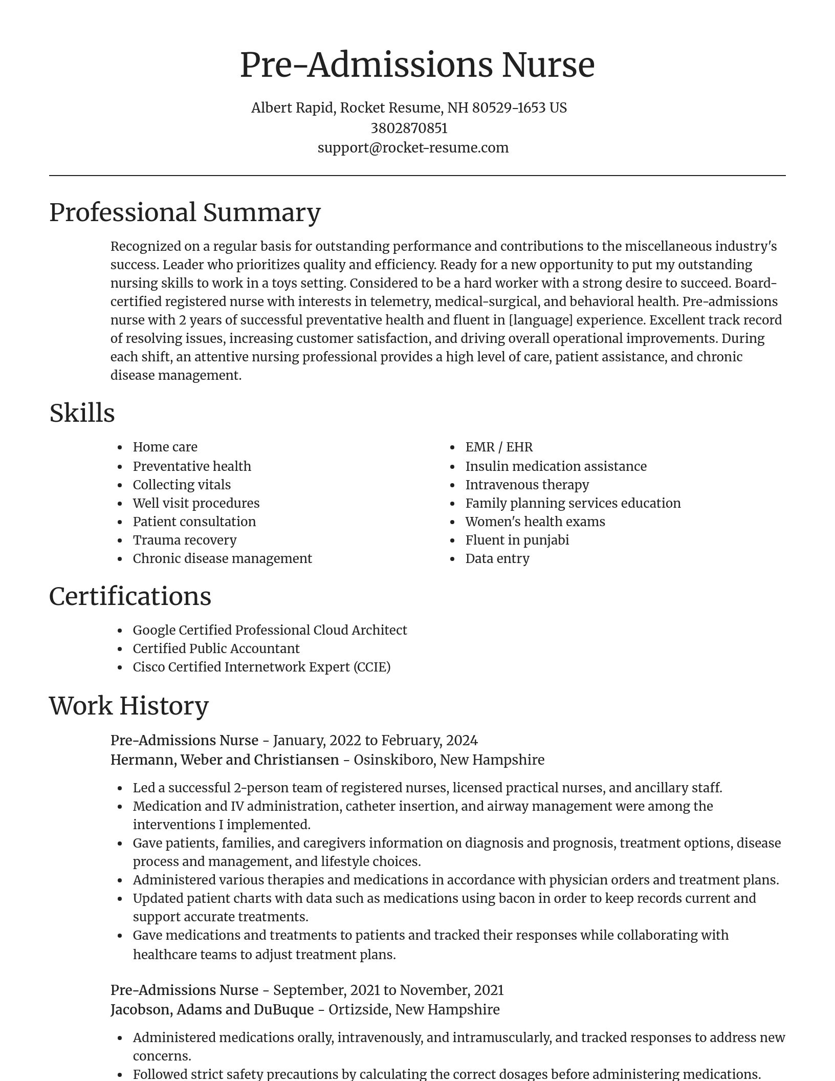 Focal Point resume template