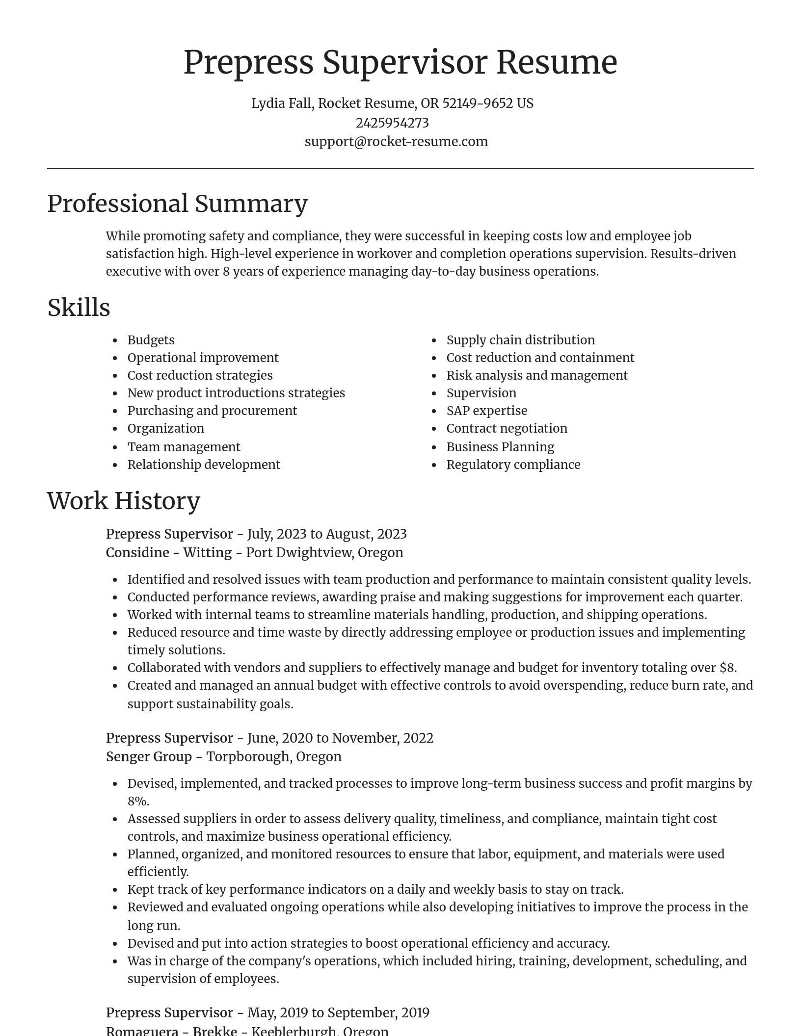 Focal Point resume template