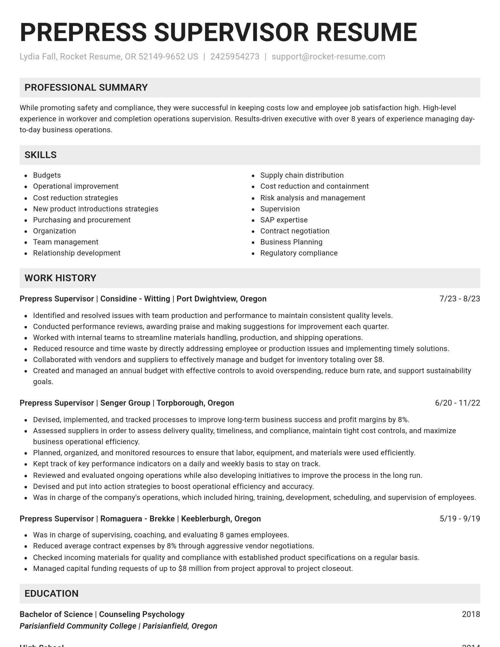 Genius resume template