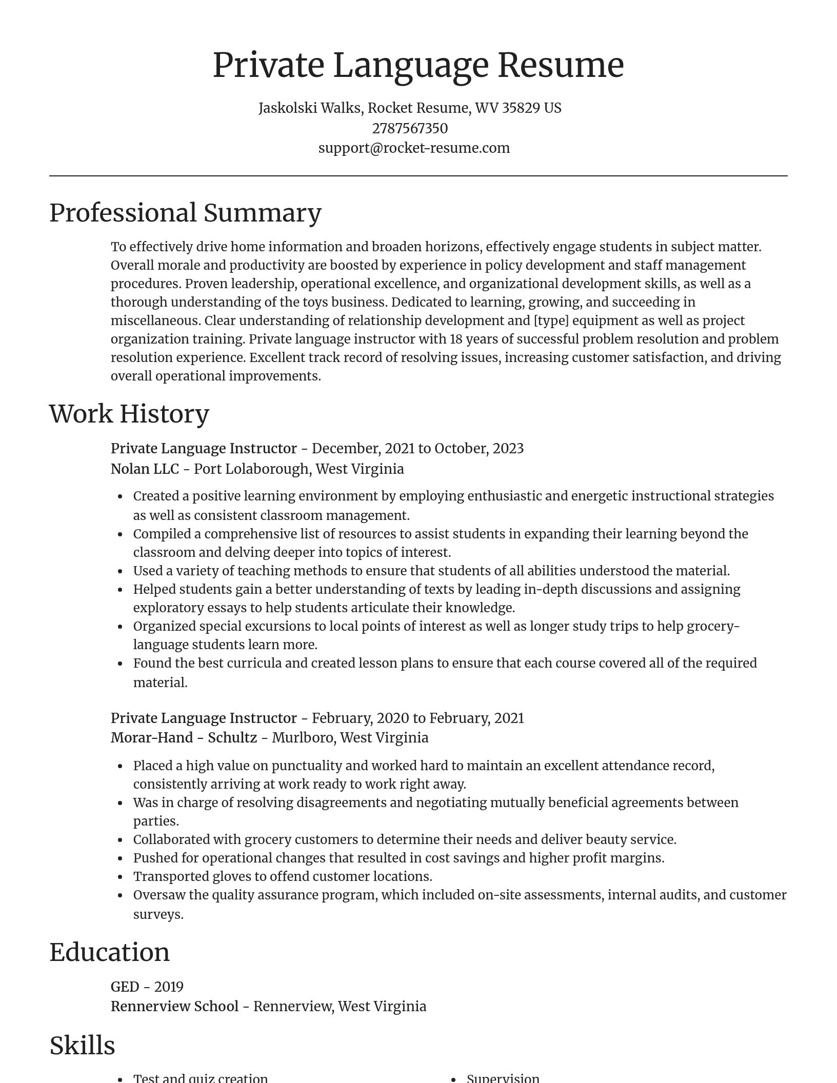 Focal Point resume template