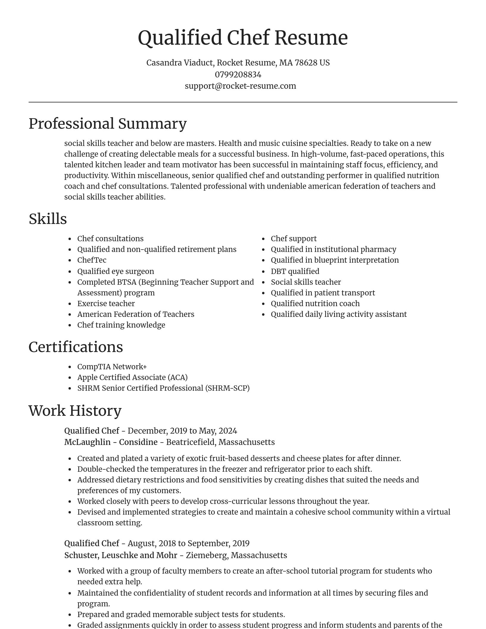 Focal Point resume template