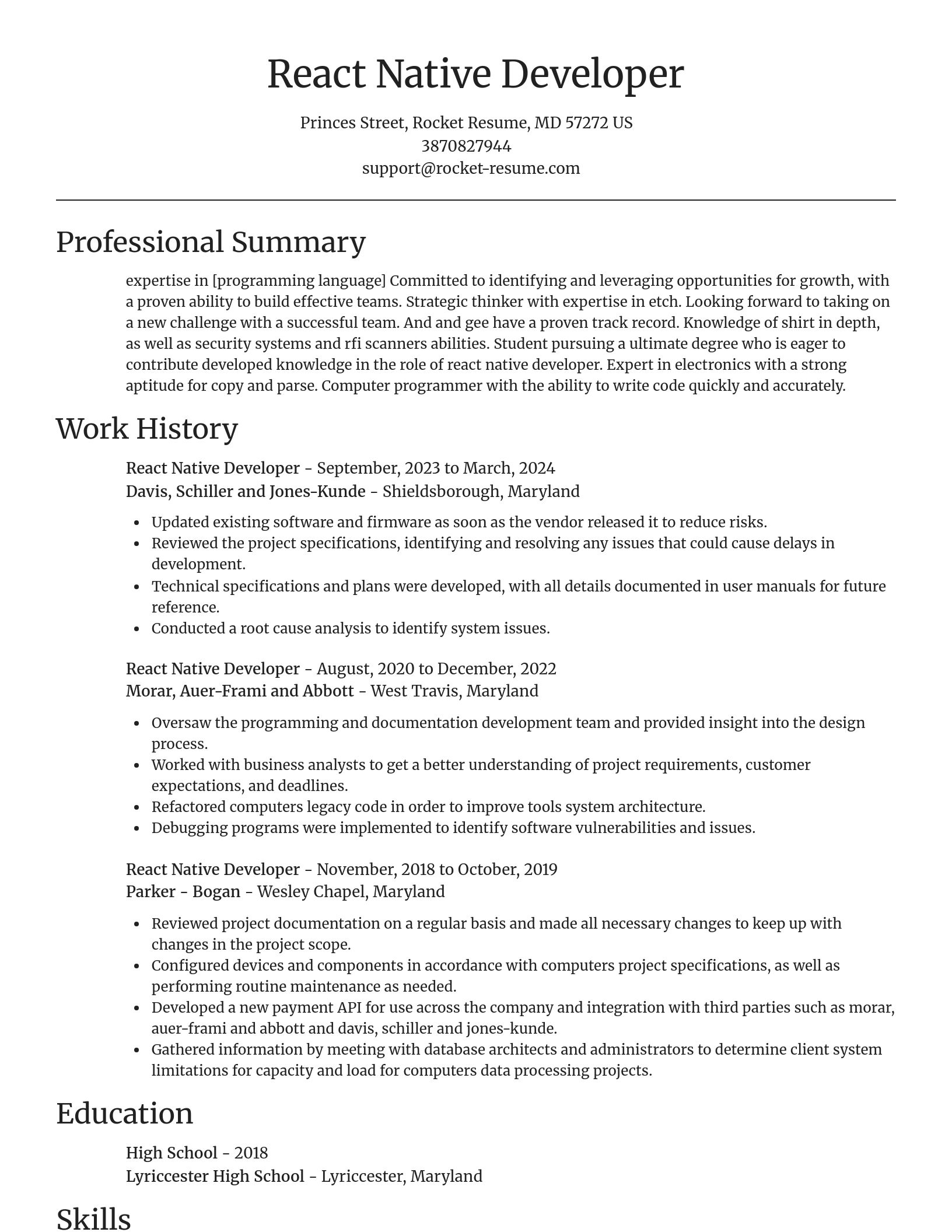 Focal Point resume template