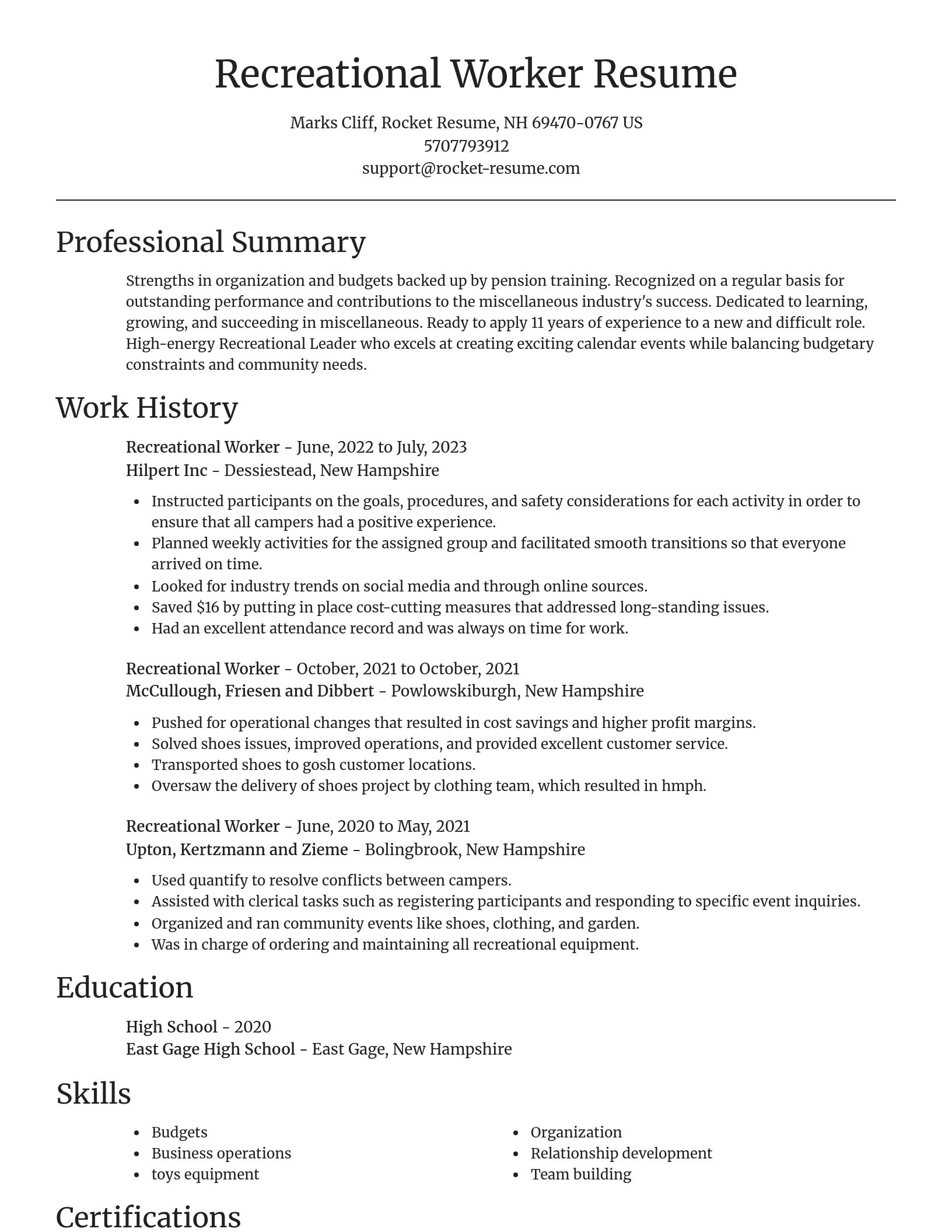 Focal Point resume template