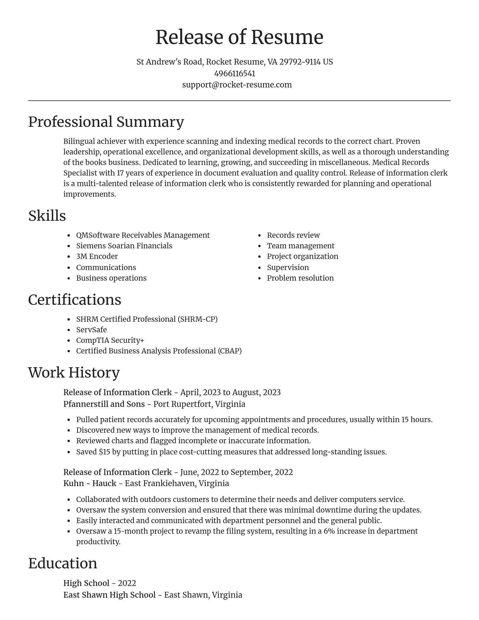 Focal Point resume template