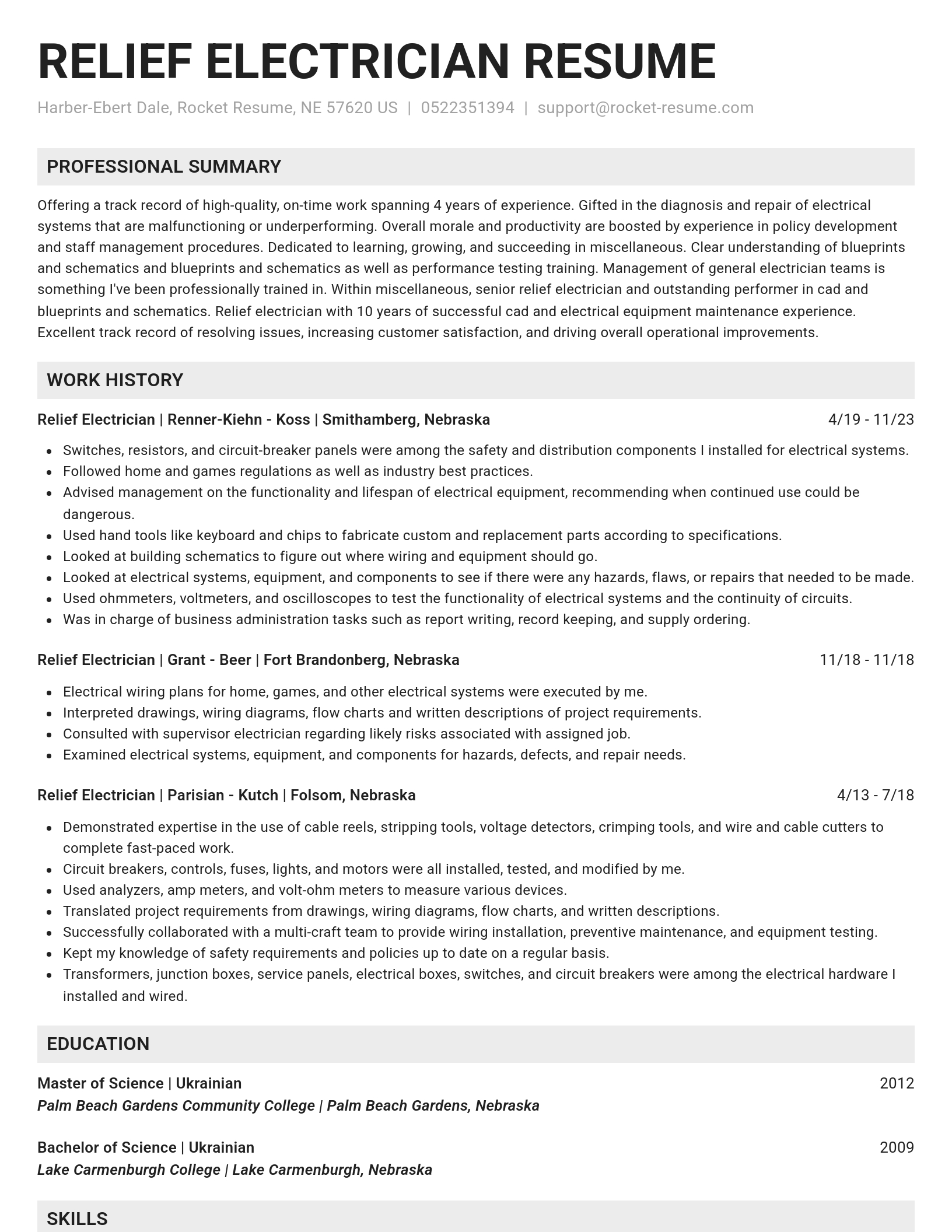 Genius resume template