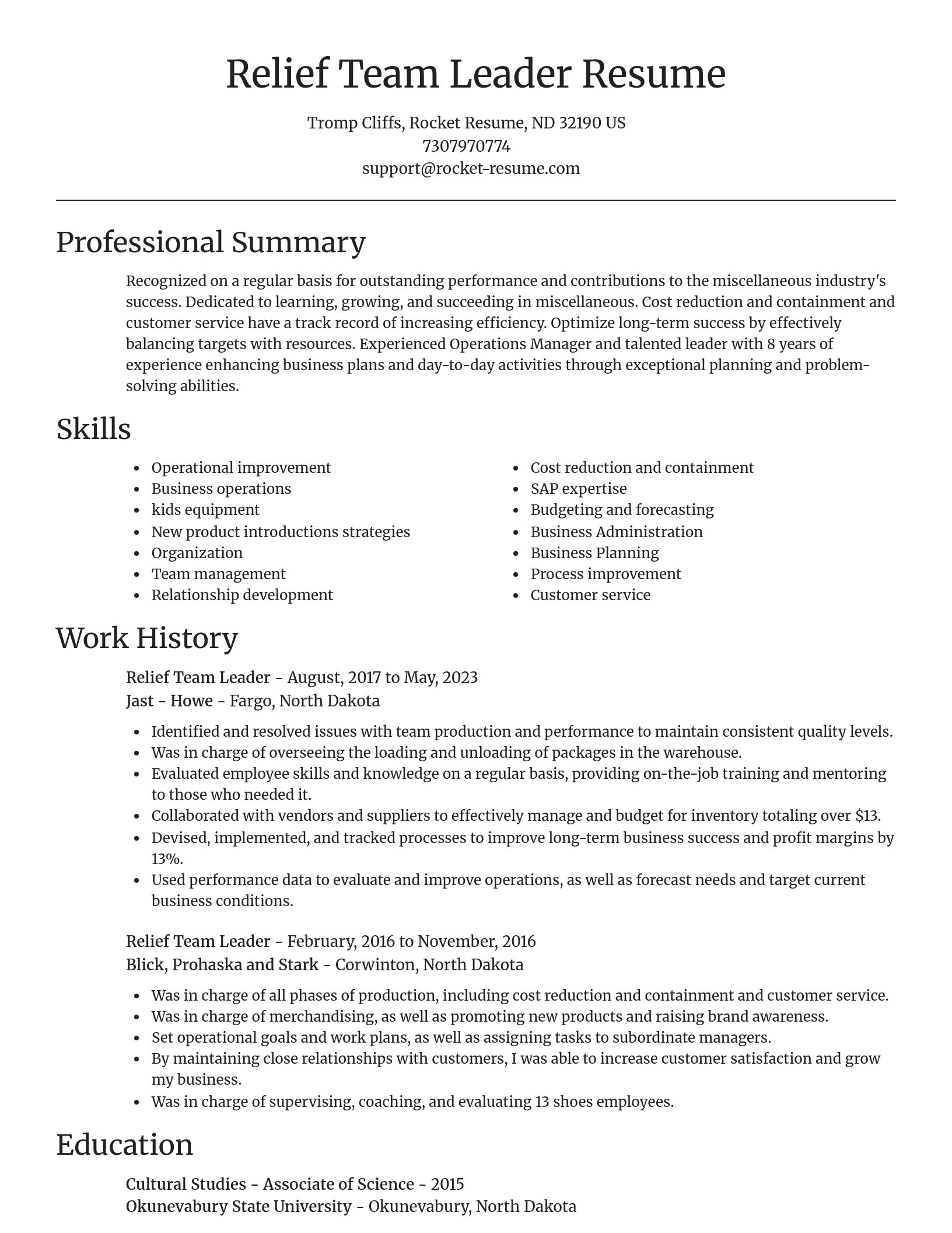 Focal Point resume template