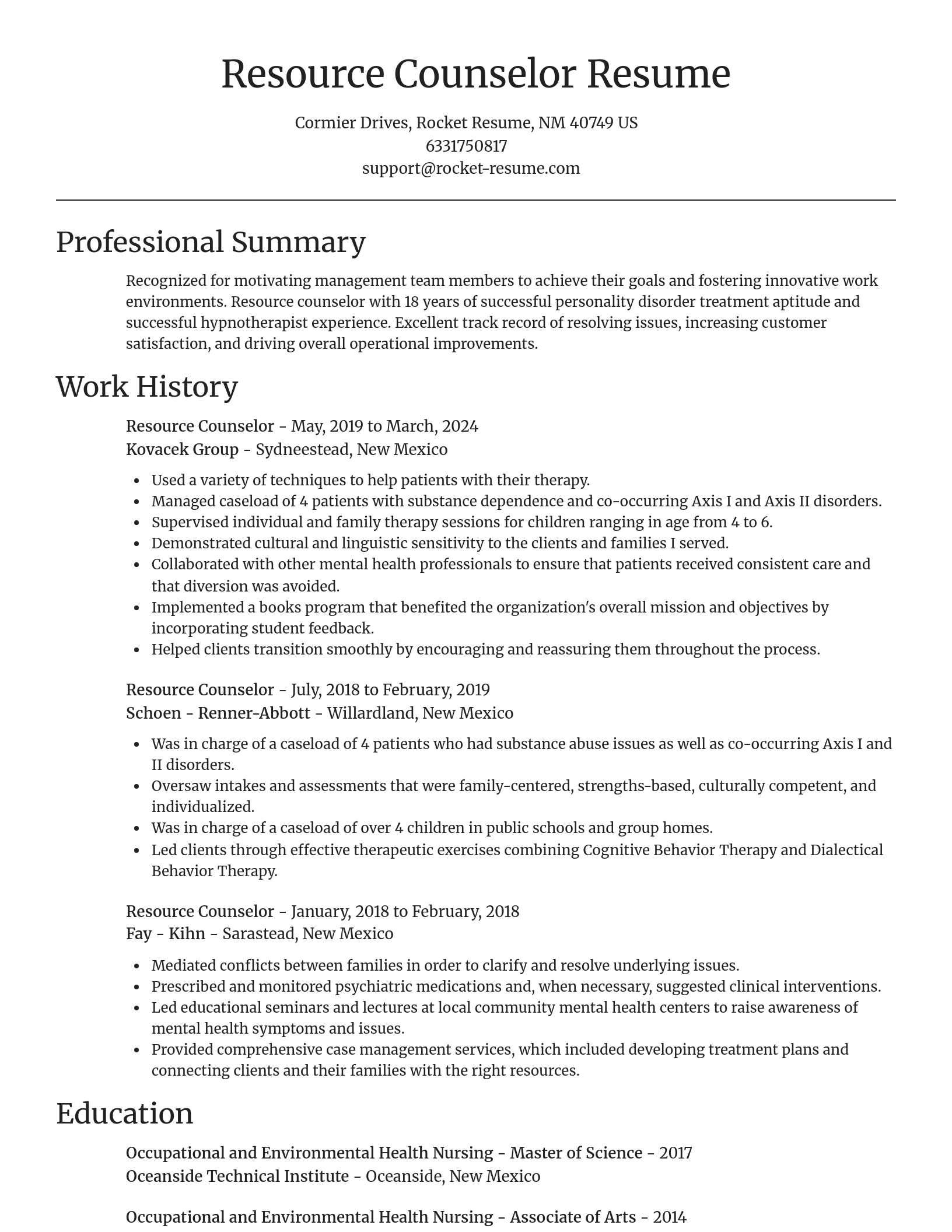 Focal Point resume template