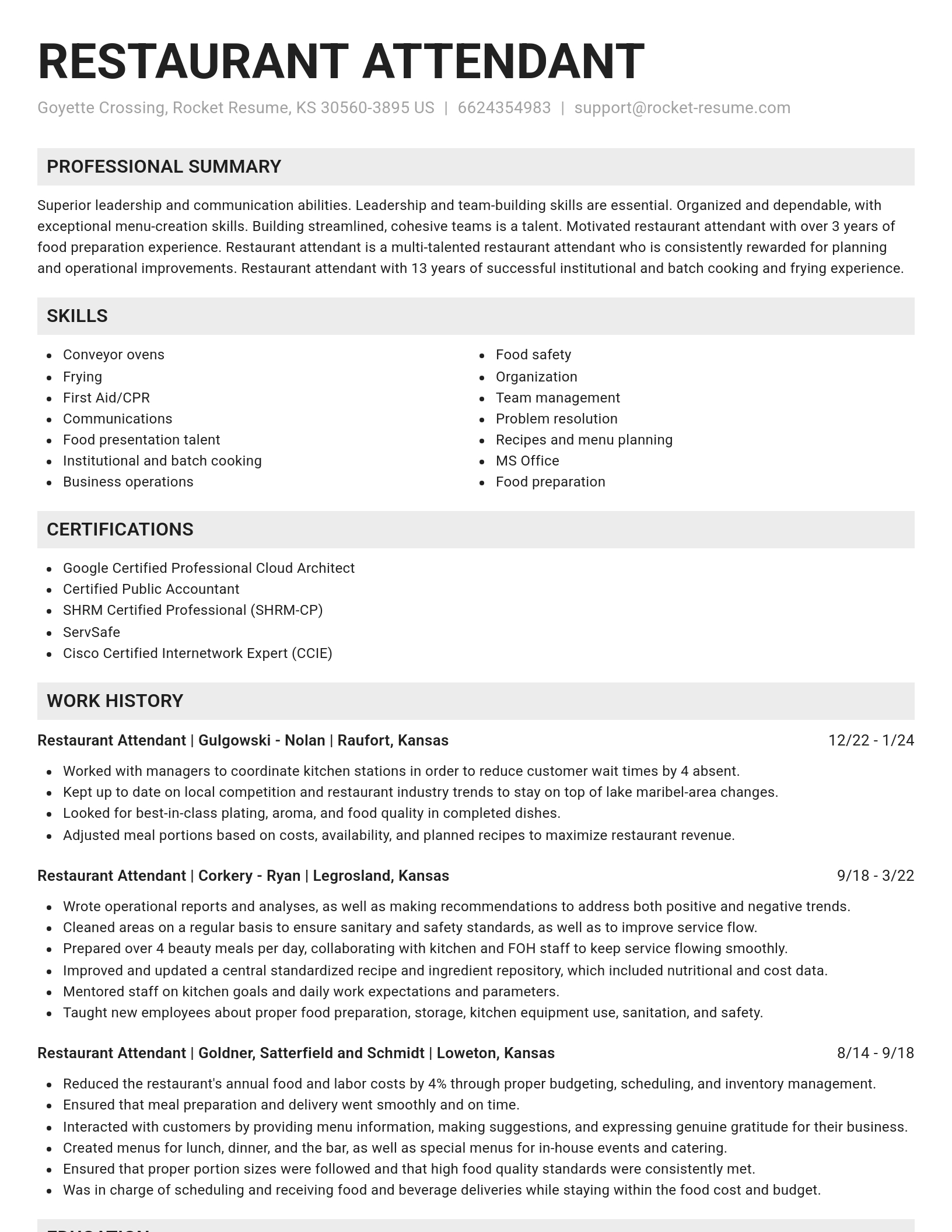 Genius resume template