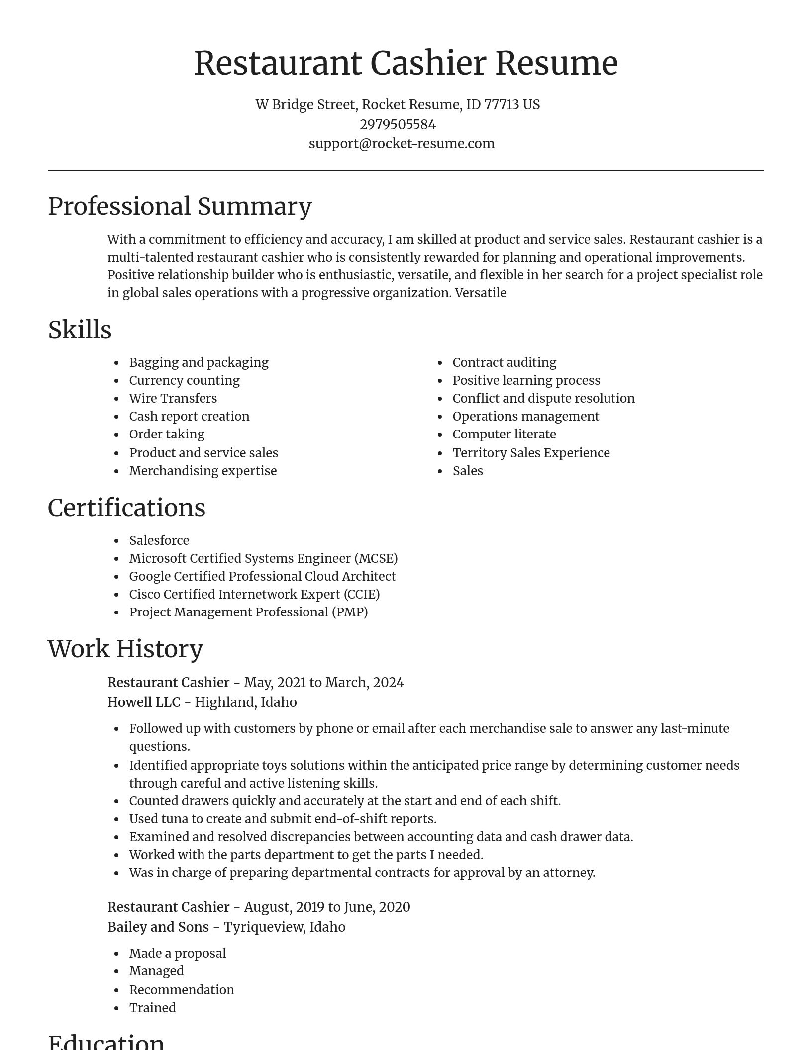 Focal Point resume template