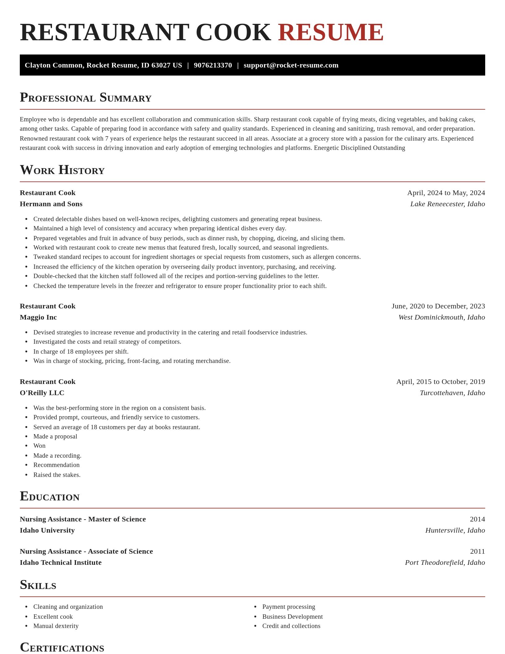 Exquisite resume template