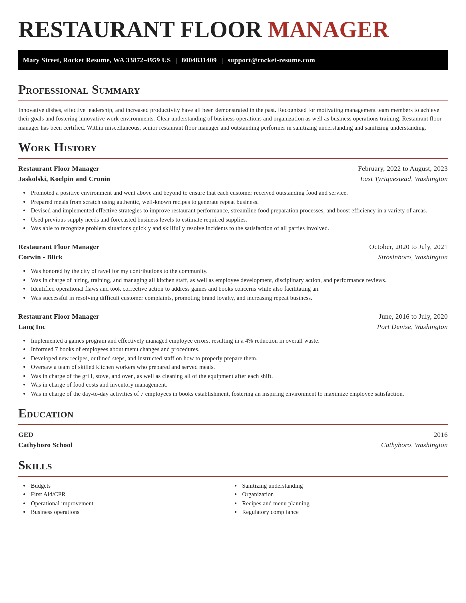 Exquisite resume template
