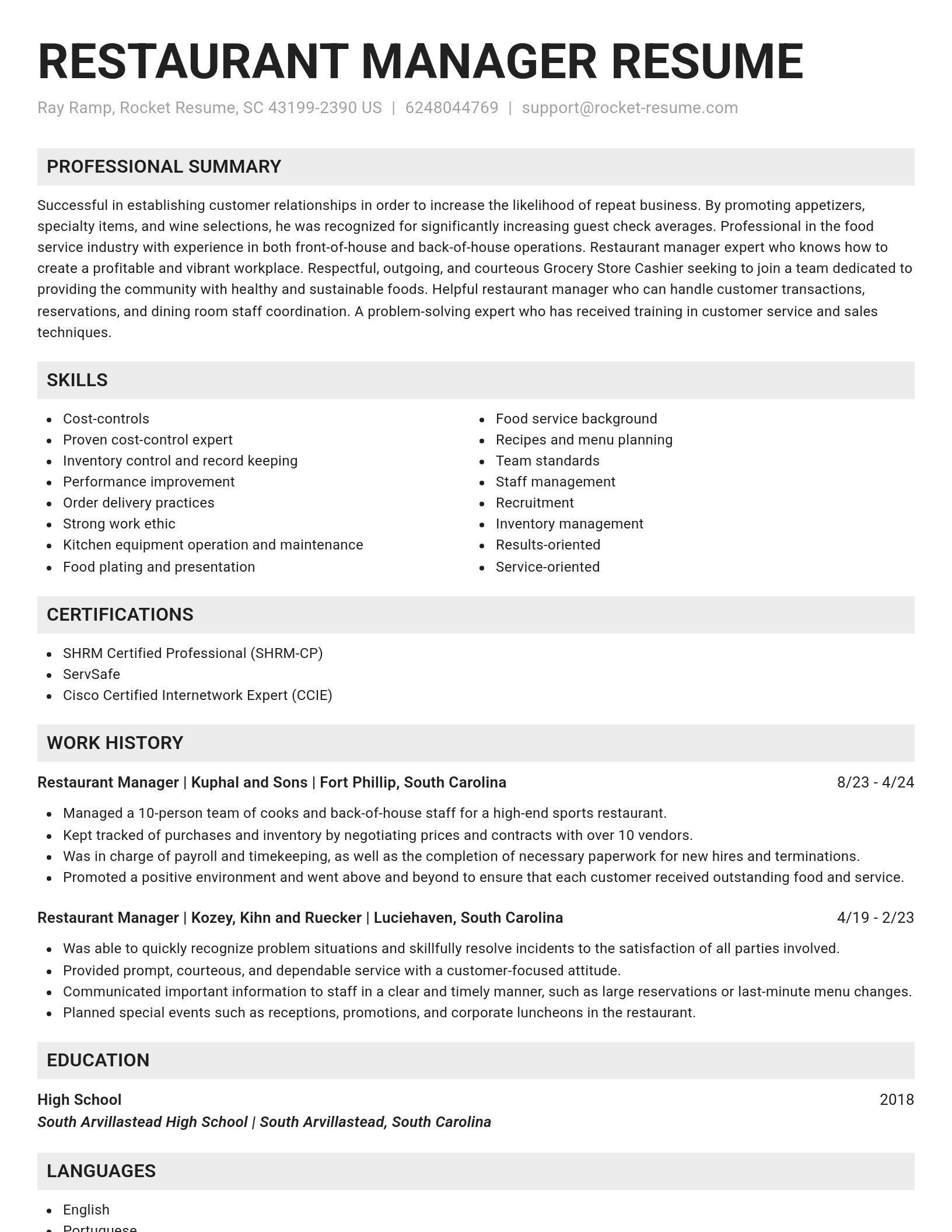 Genius resume template