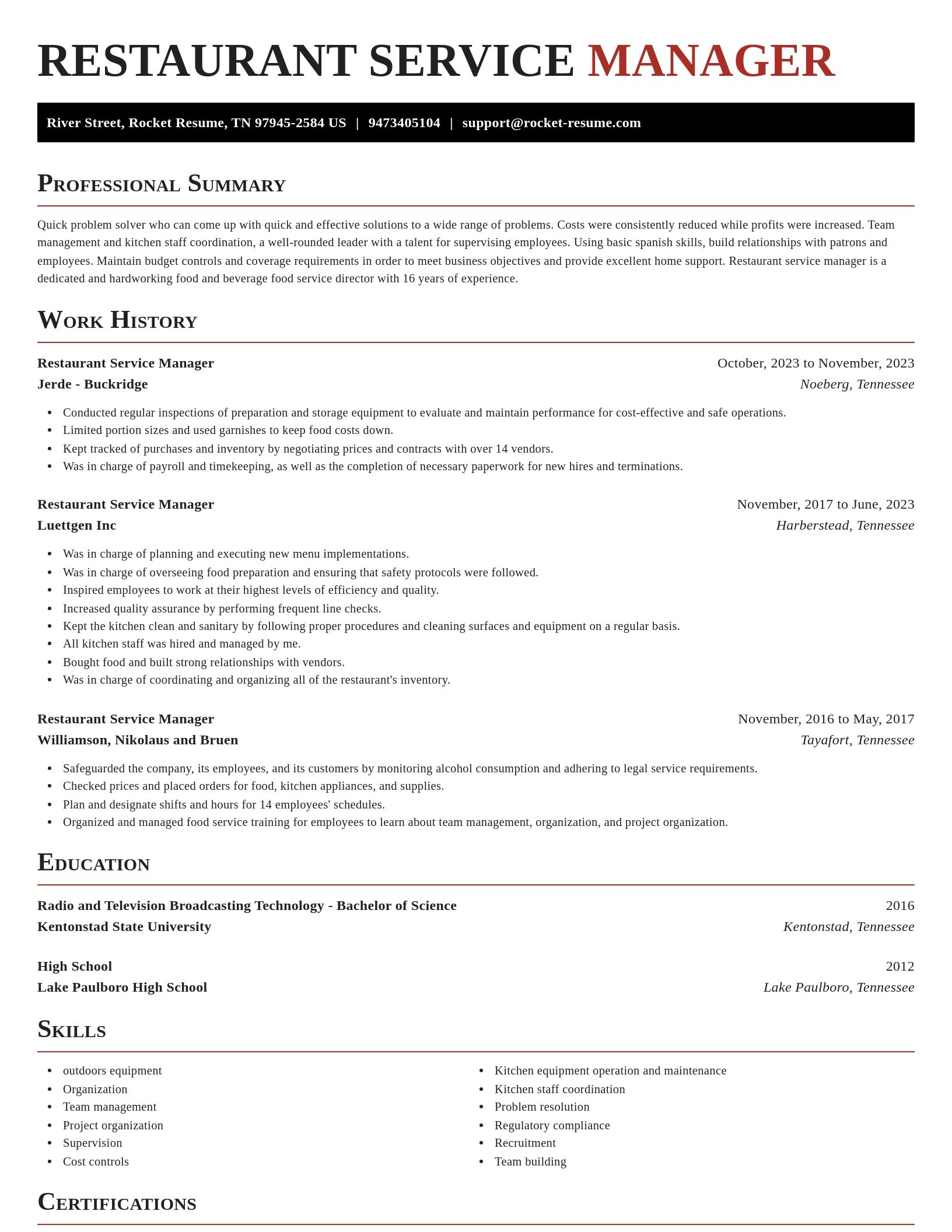 Exquisite resume template