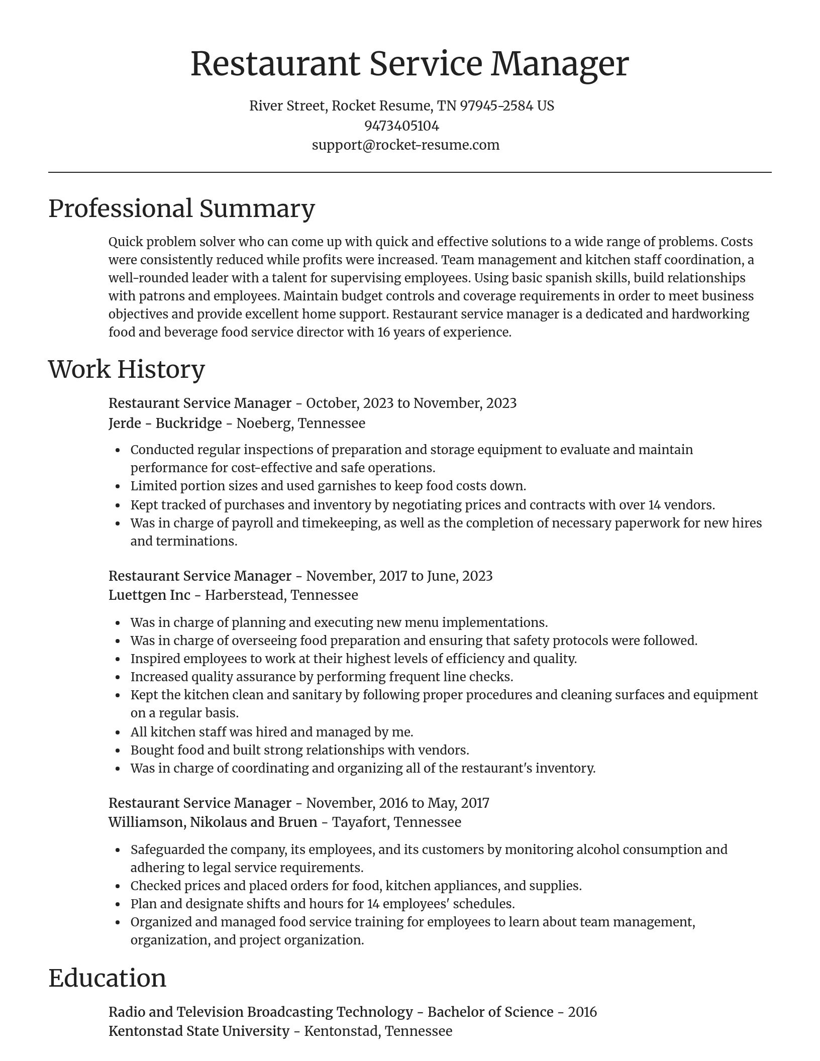 Focal Point resume template