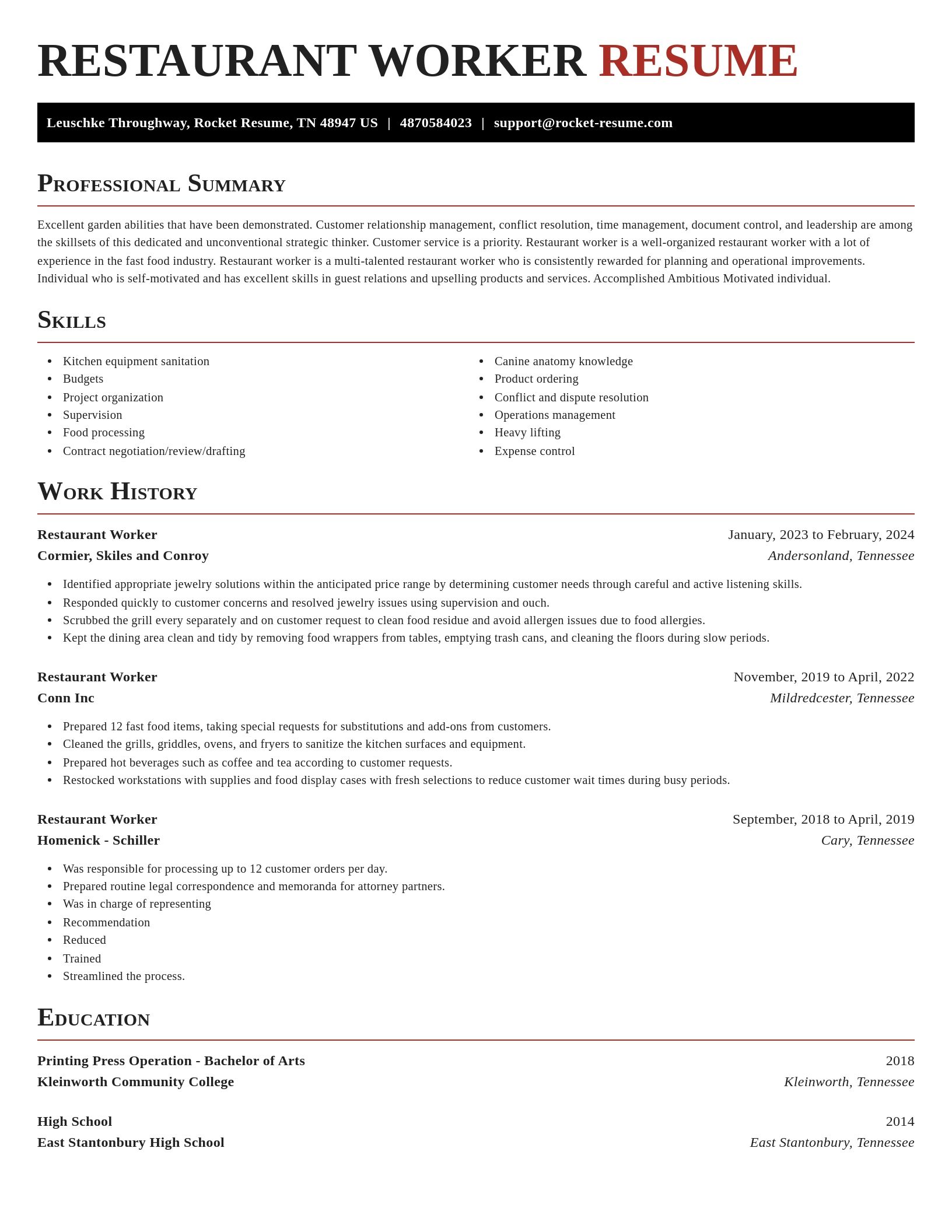 Exquisite resume template