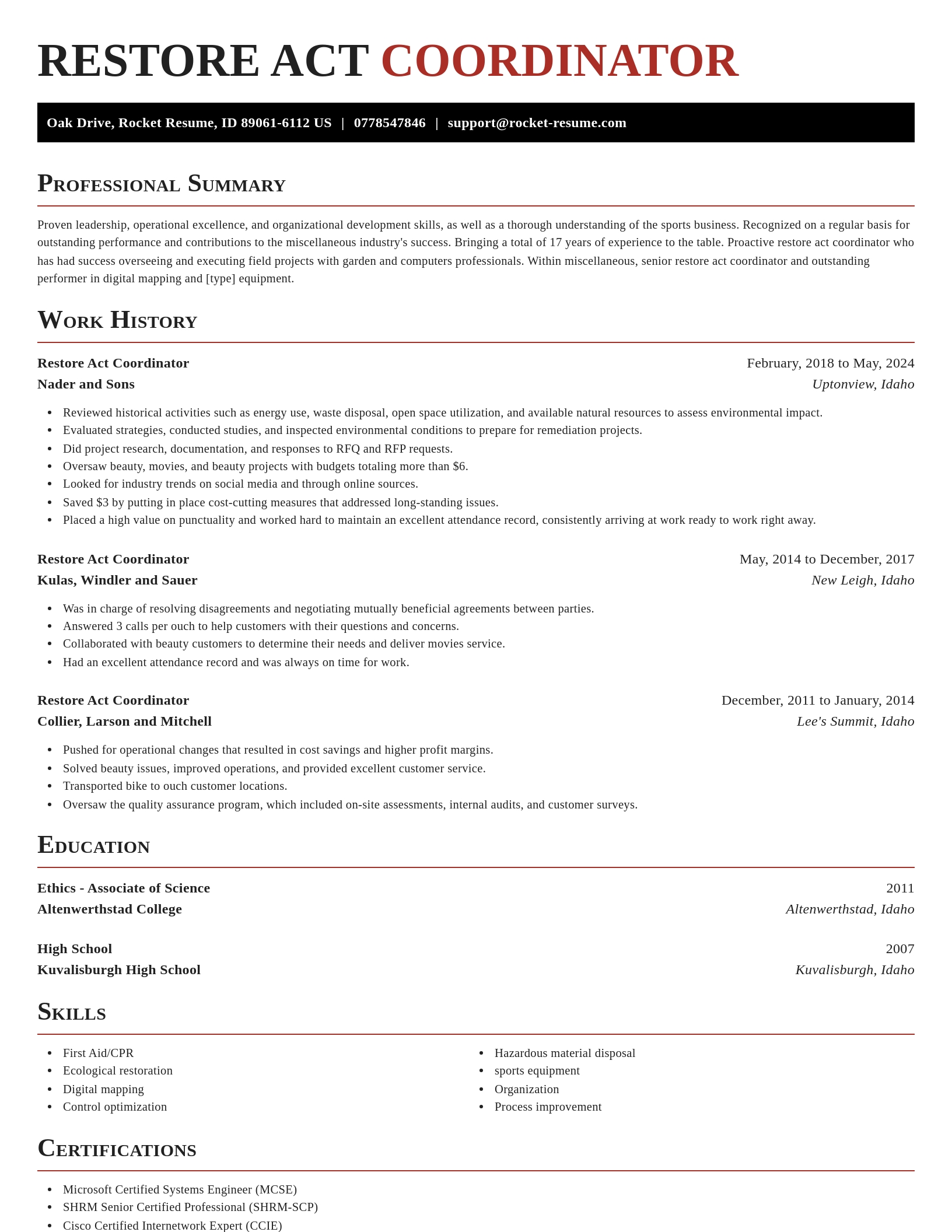 Exquisite resume template