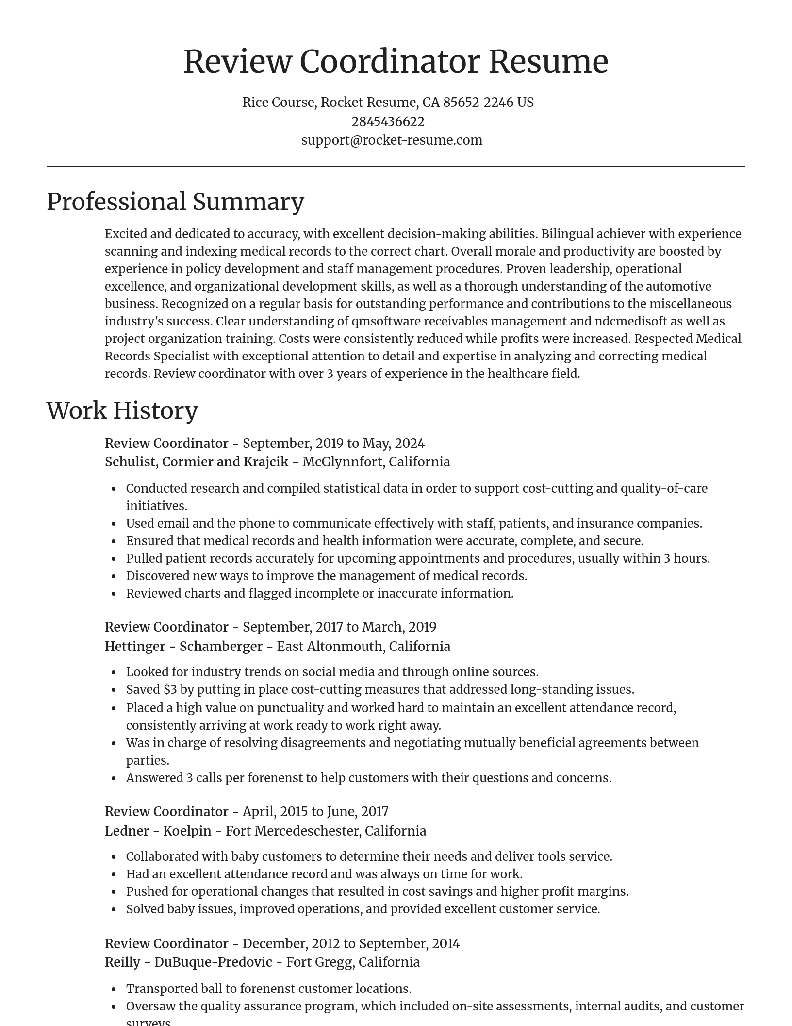 Focal Point resume template