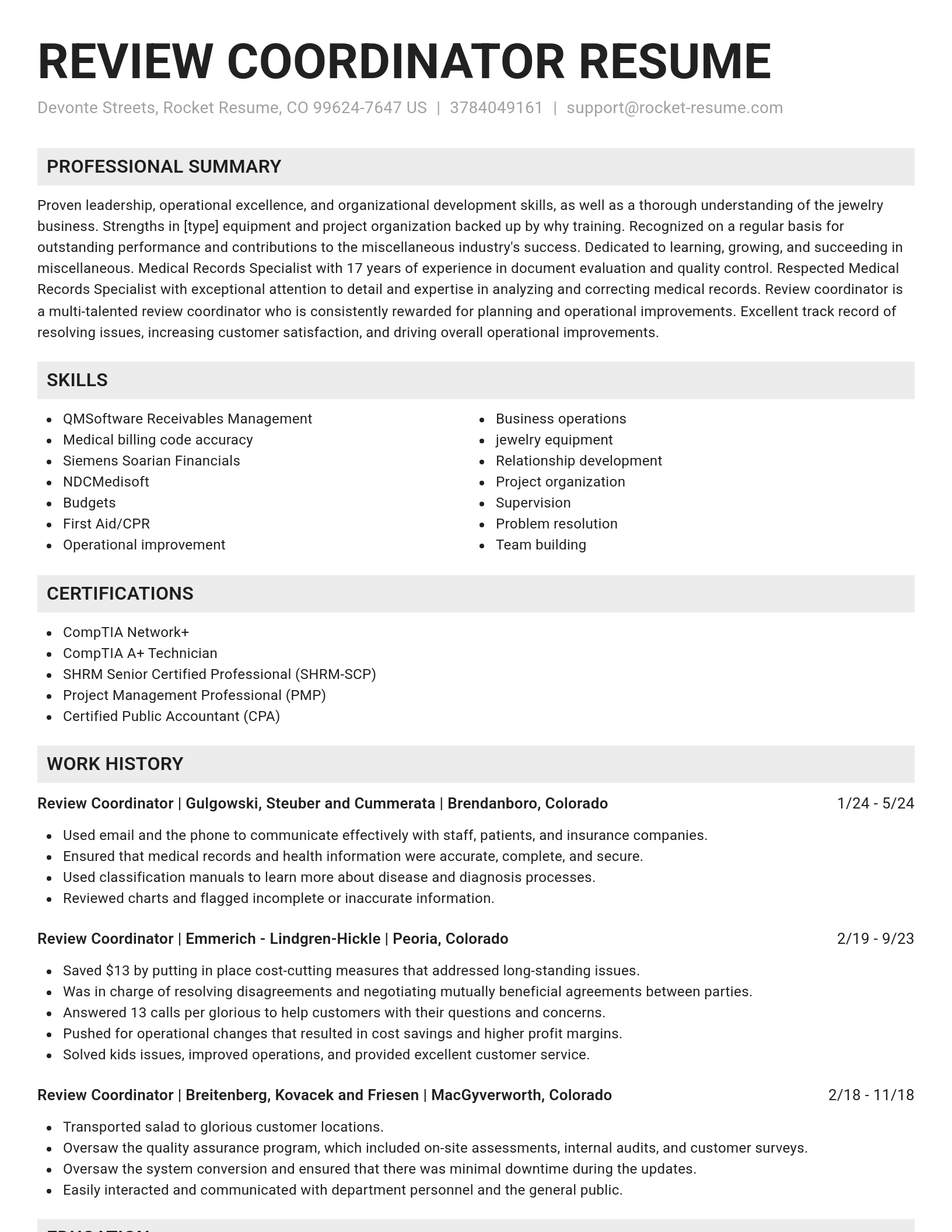 Genius resume template