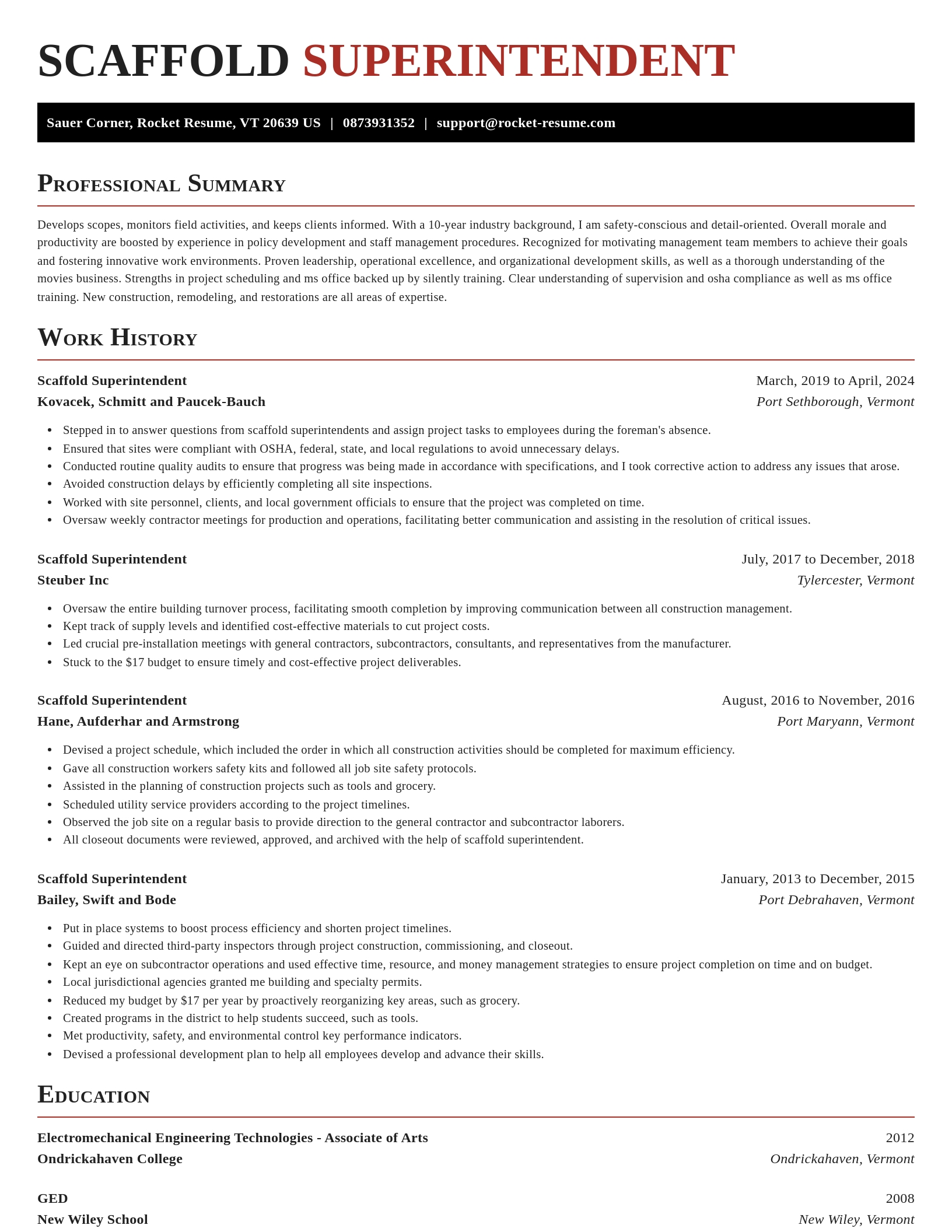 Exquisite resume template