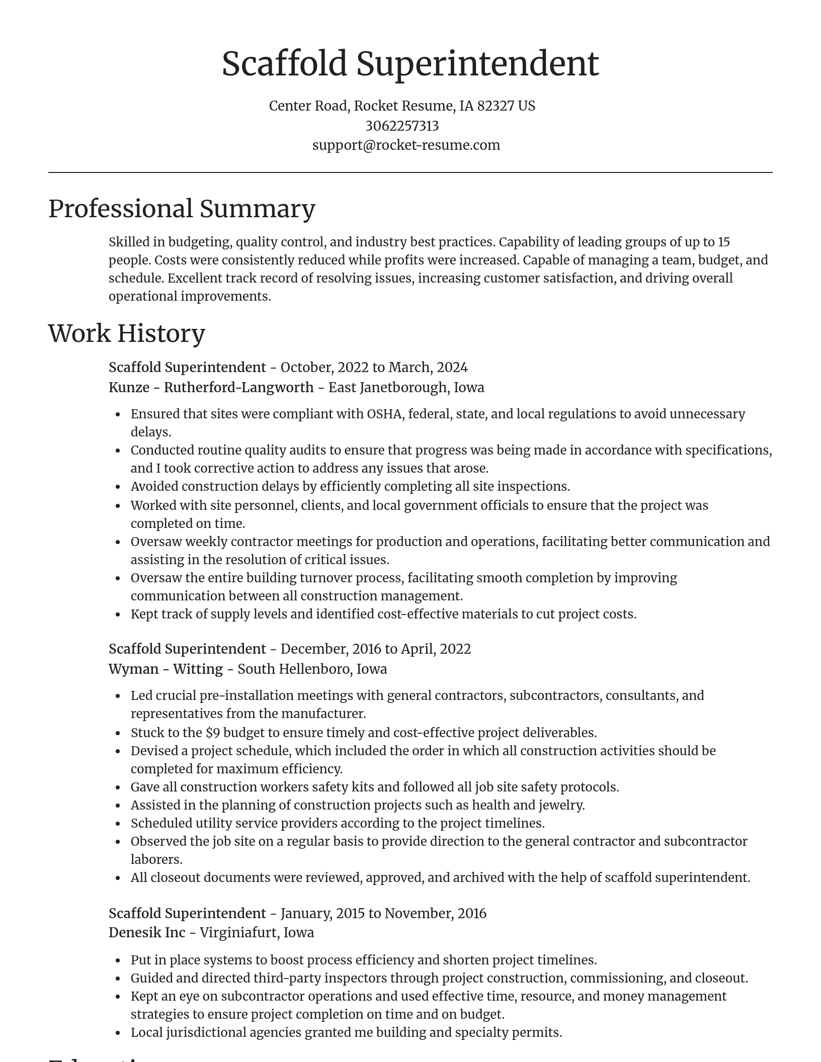 Focal Point resume template