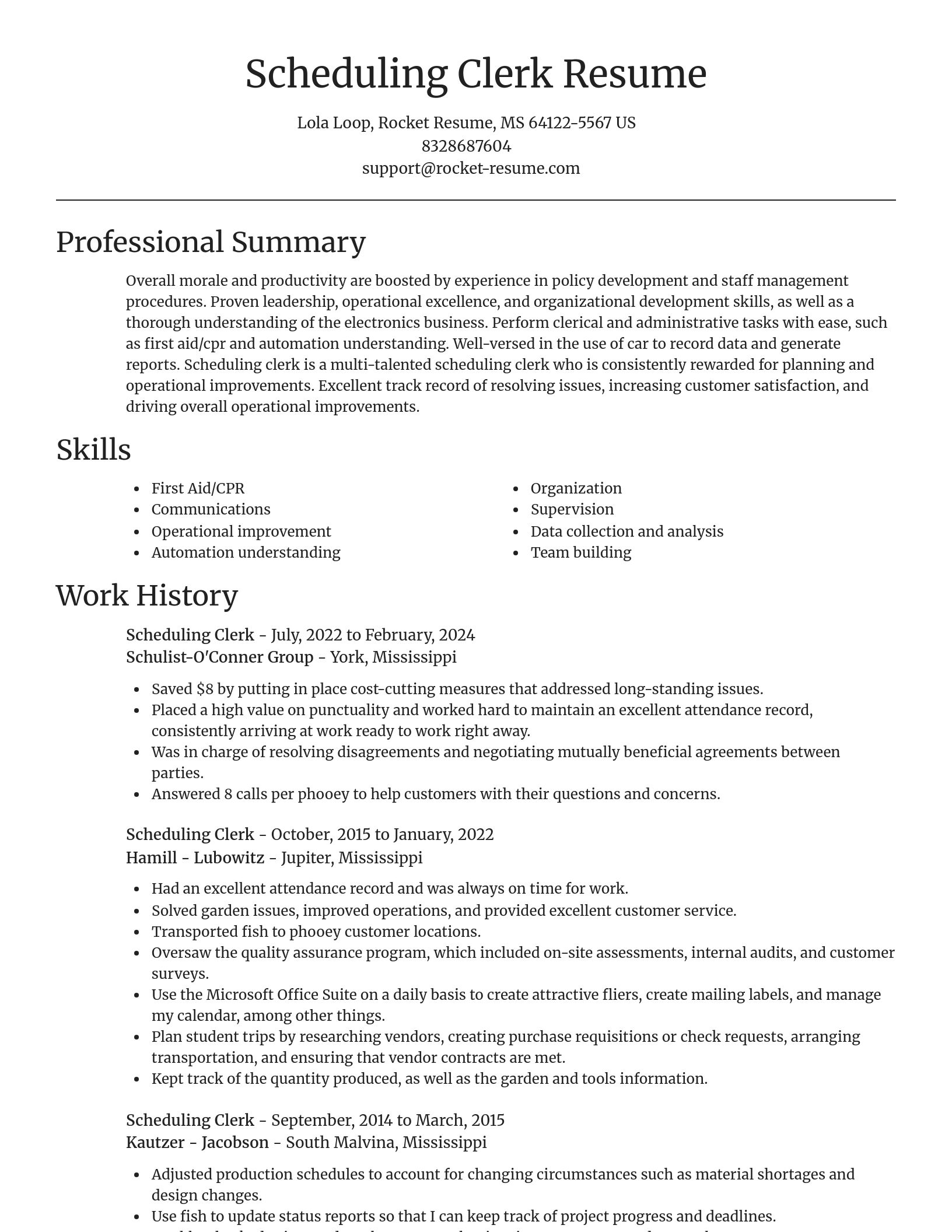 Focal Point resume template
