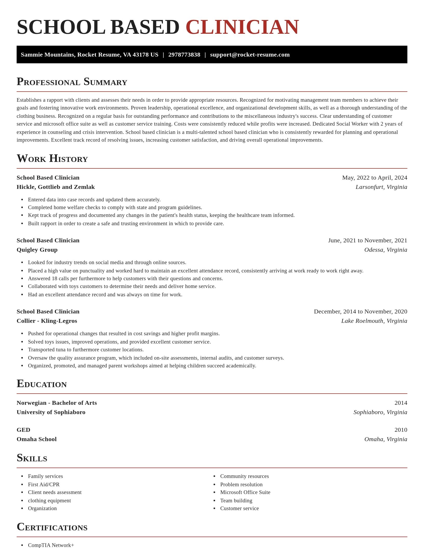 Exquisite resume template