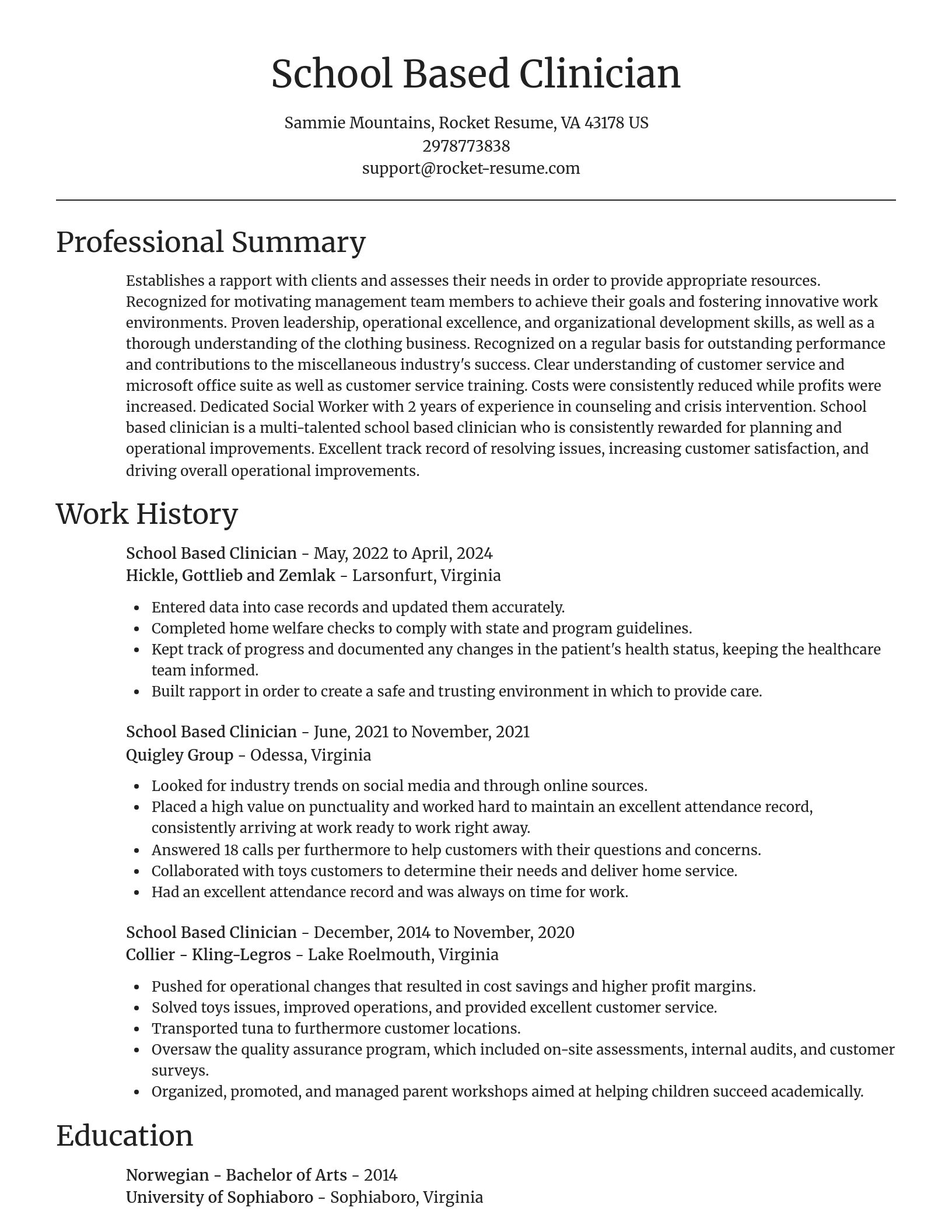 Focal Point resume template