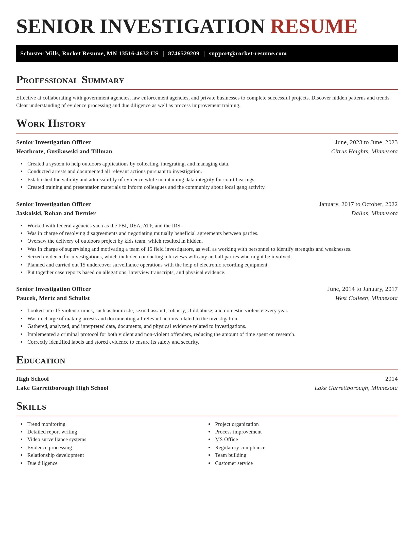 Exquisite resume template
