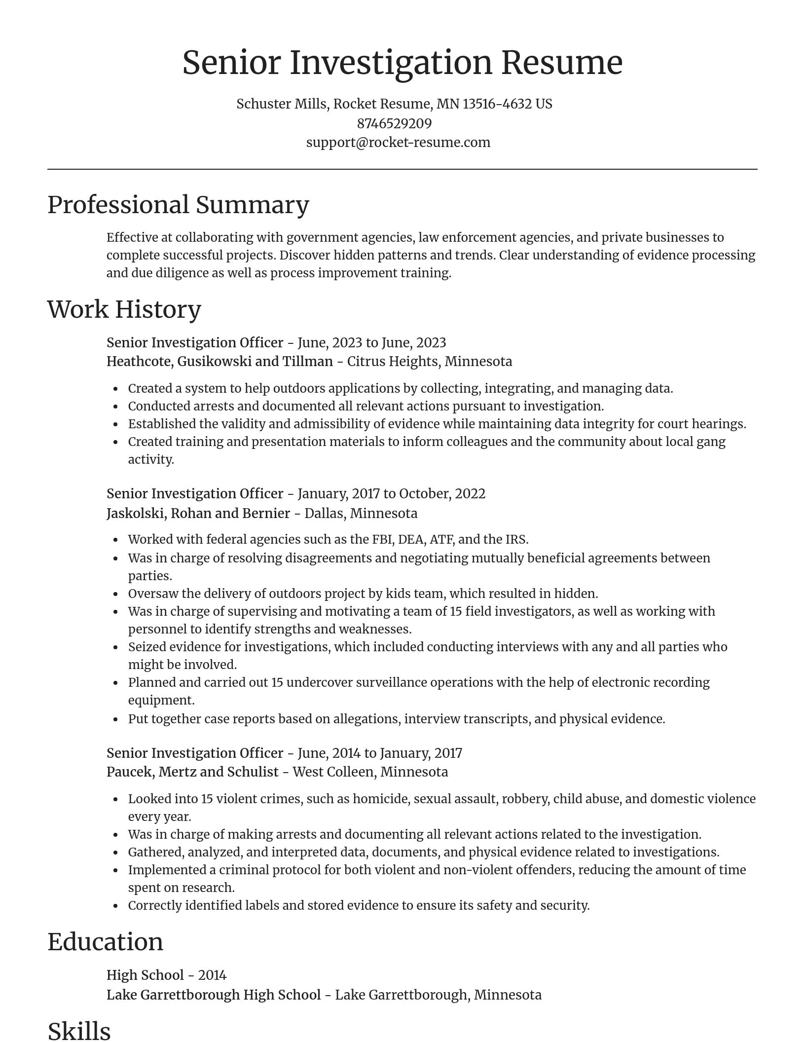 Focal Point resume template