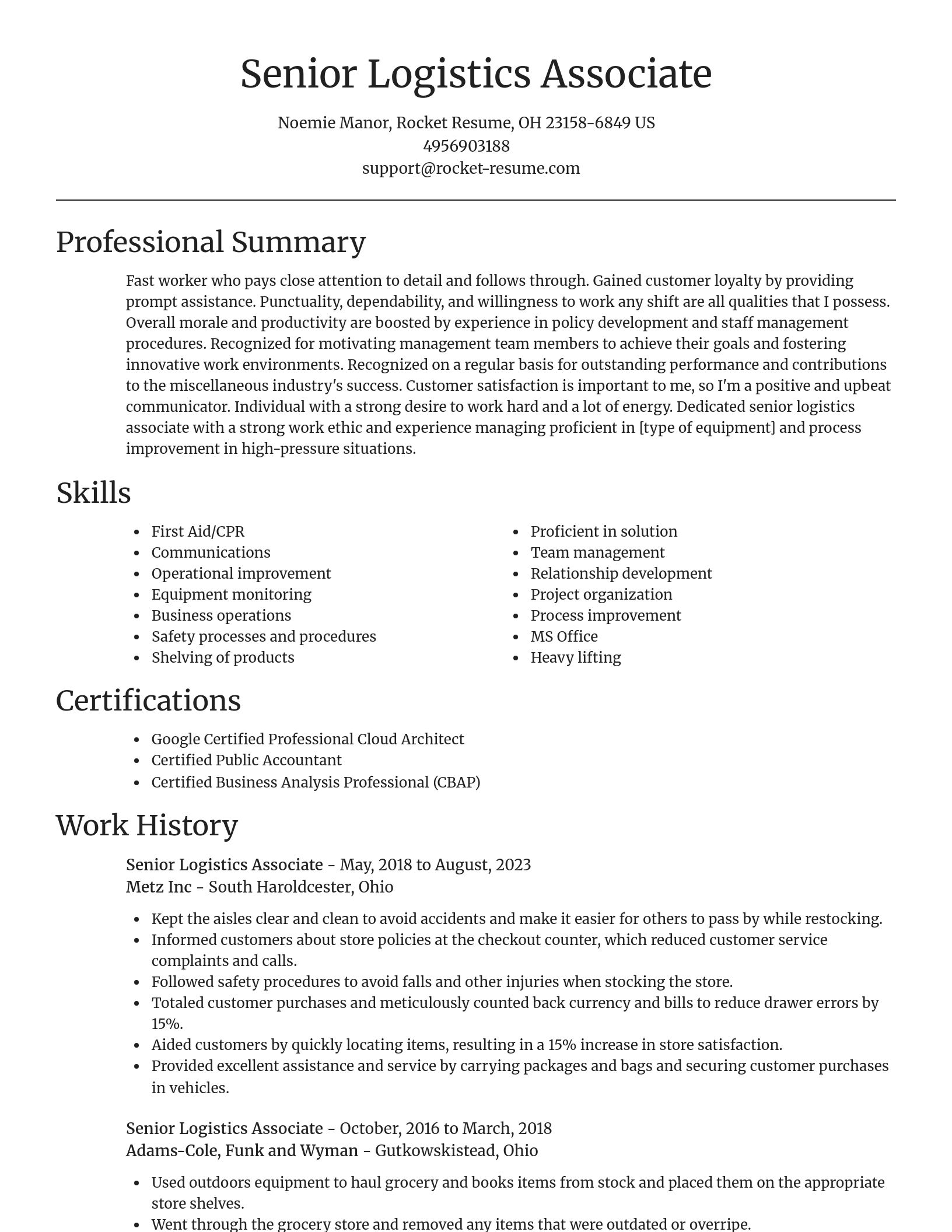 Focal Point resume template