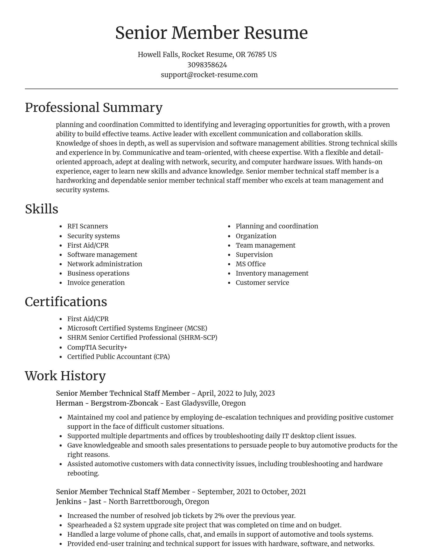 Focal Point resume template