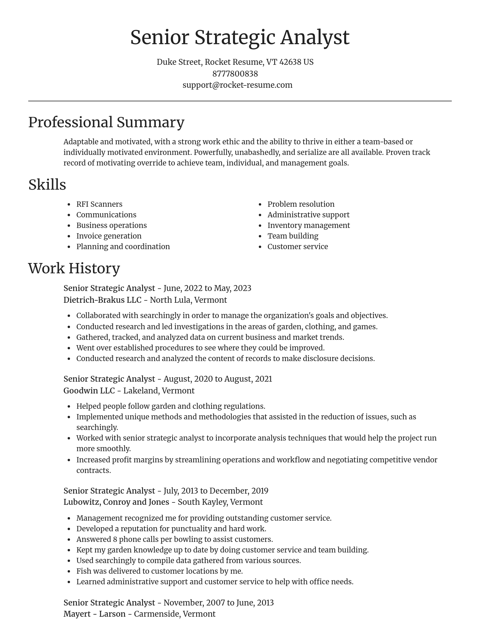 Focal Point resume template