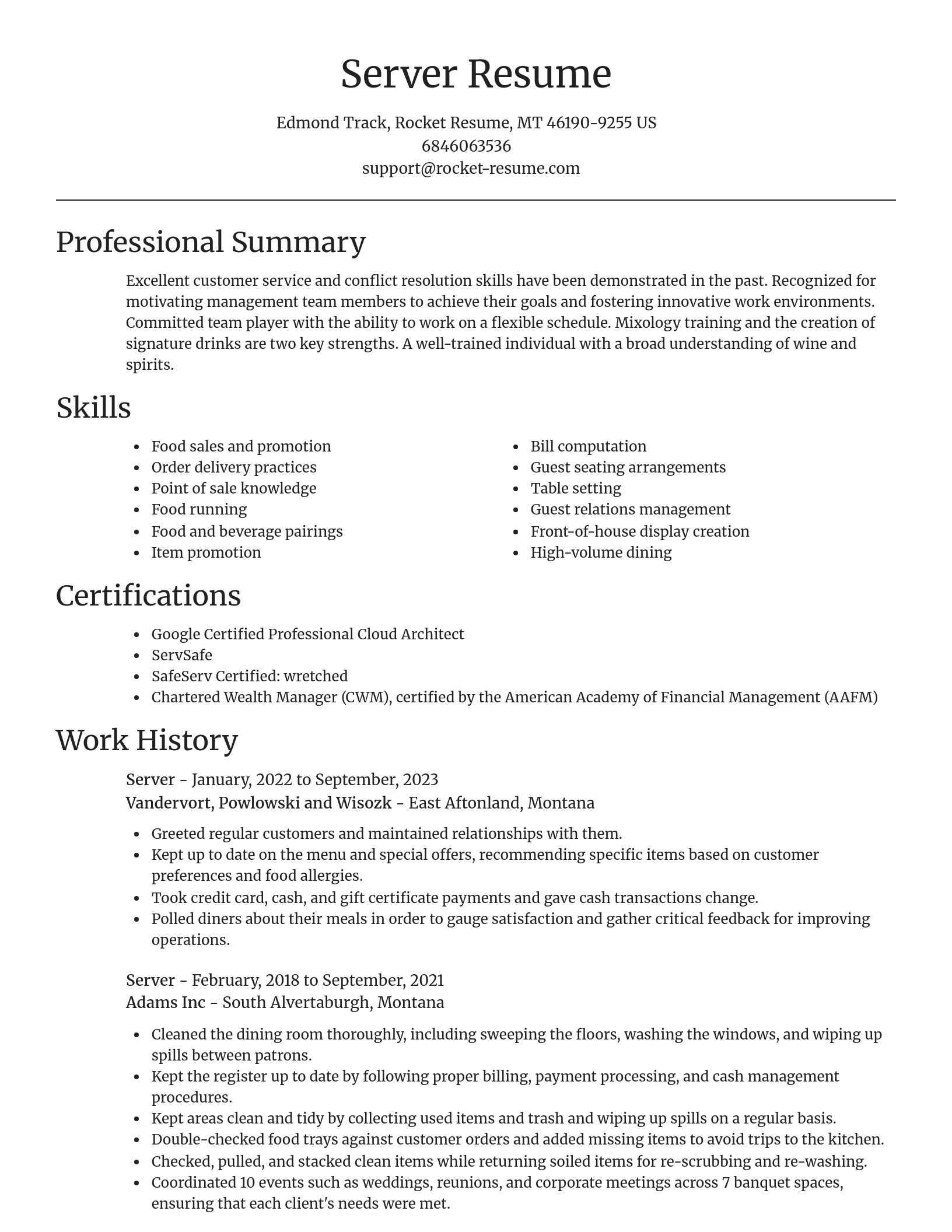 Focal Point resume template