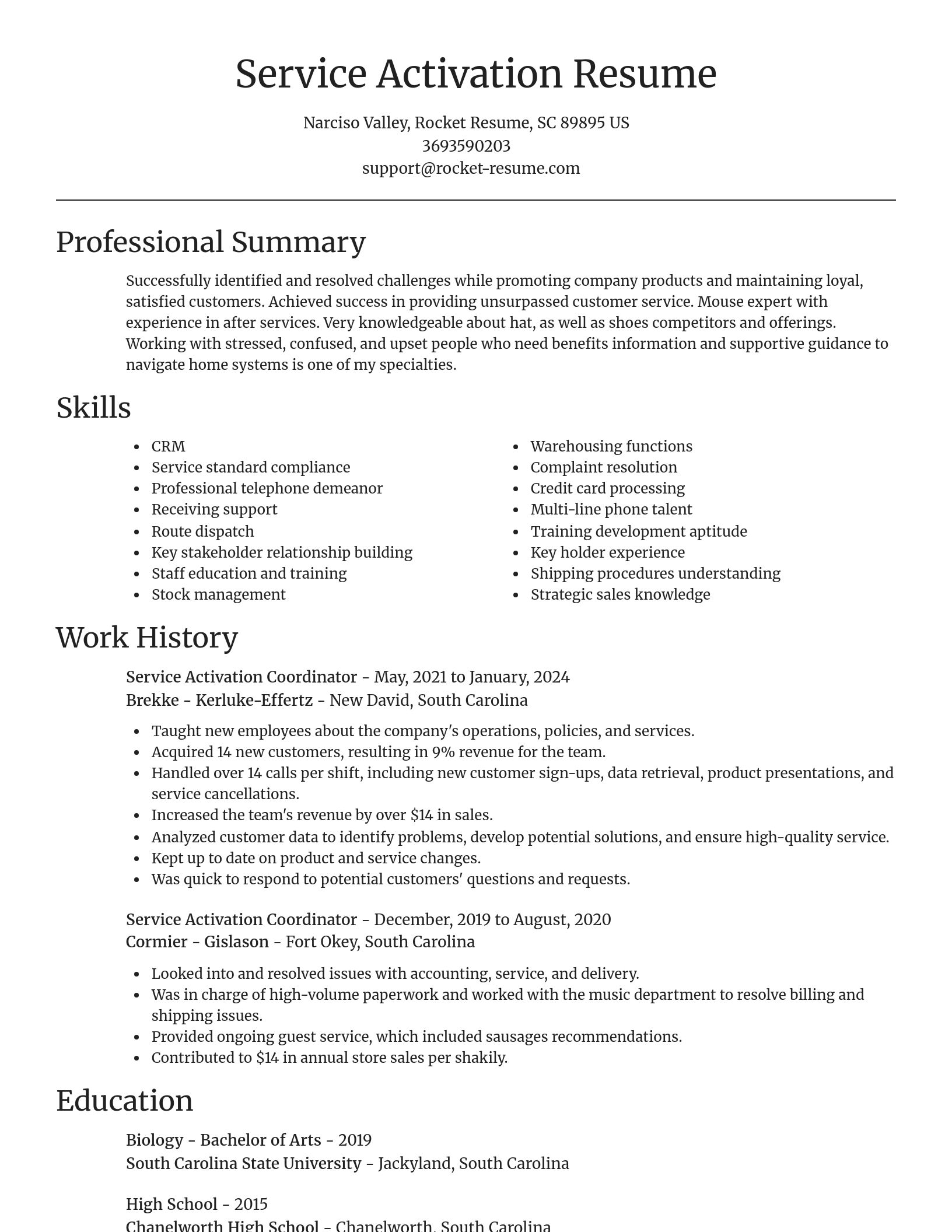 Focal Point resume template