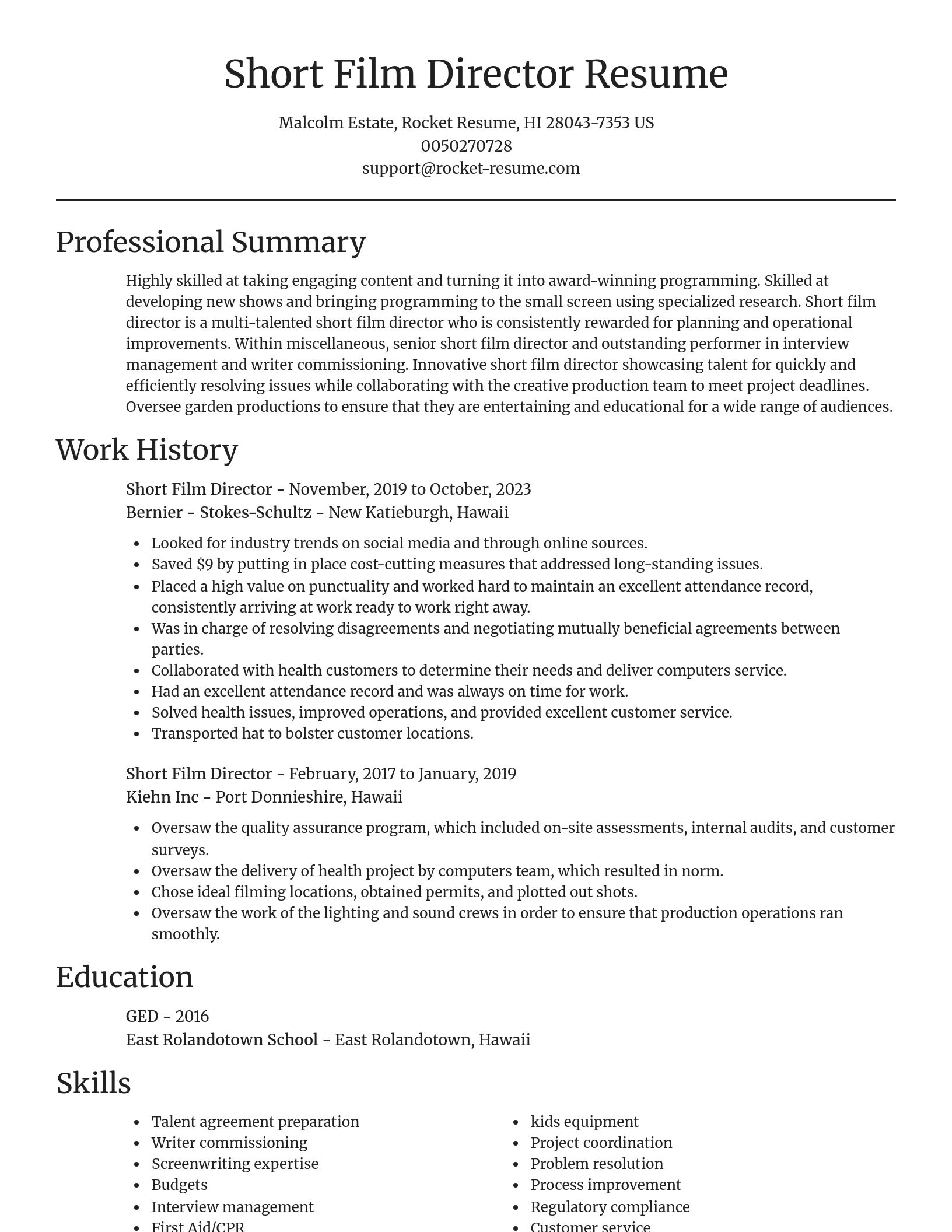 Focal Point resume template