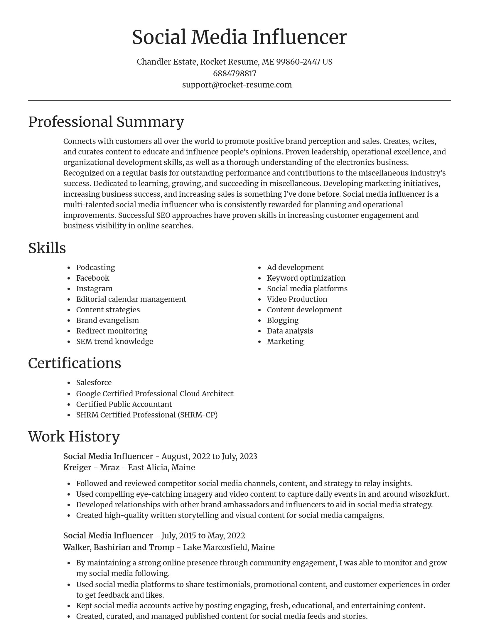 Focal Point resume template