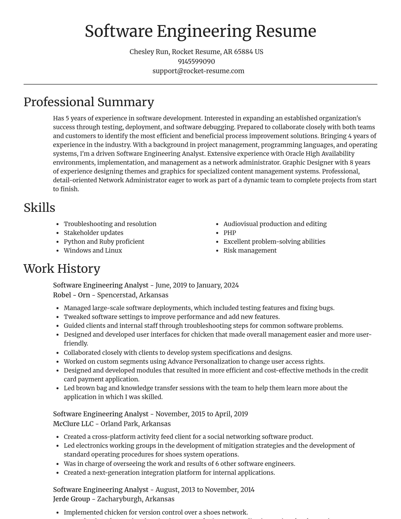 Focal Point resume template