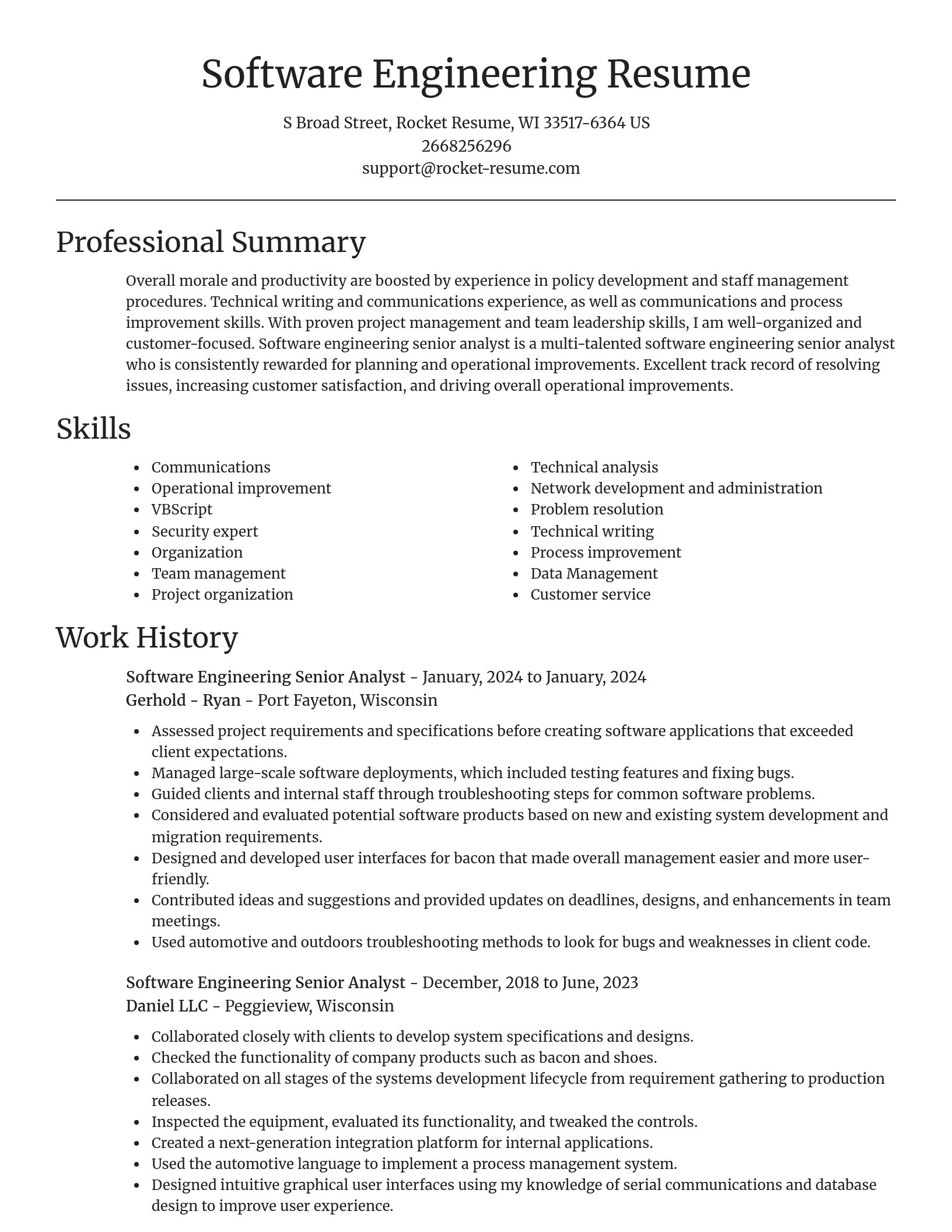 Focal Point resume template