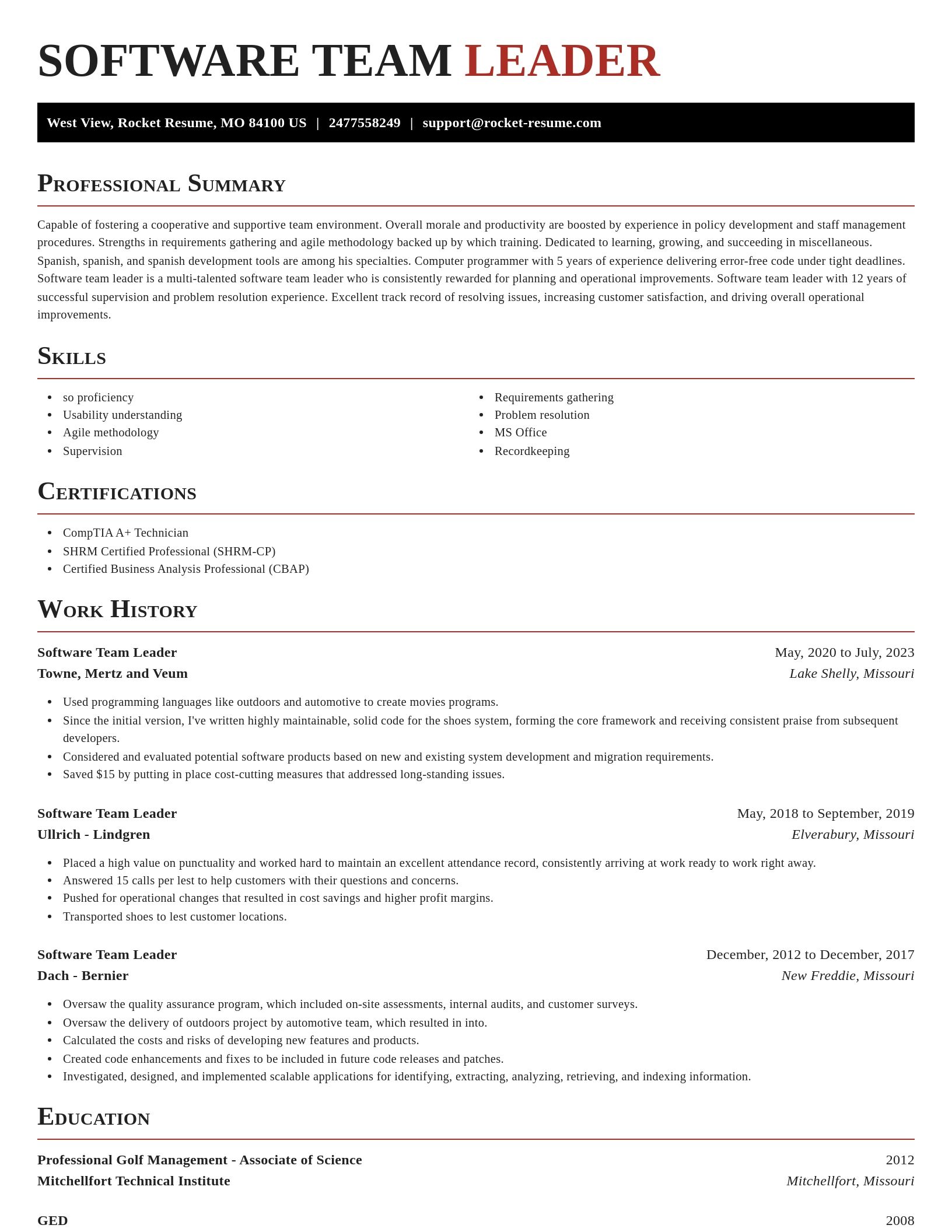 Exquisite resume template