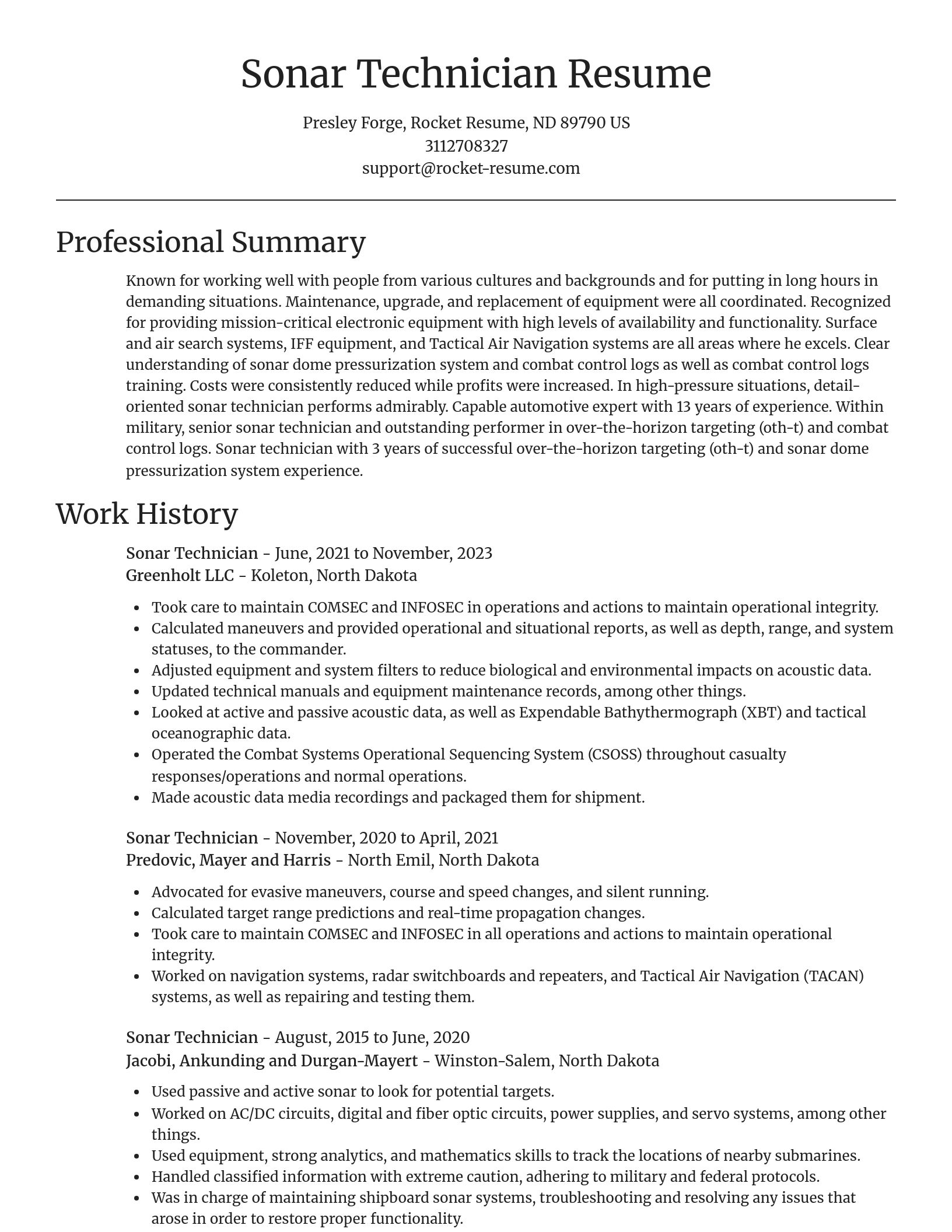 Focal Point resume template