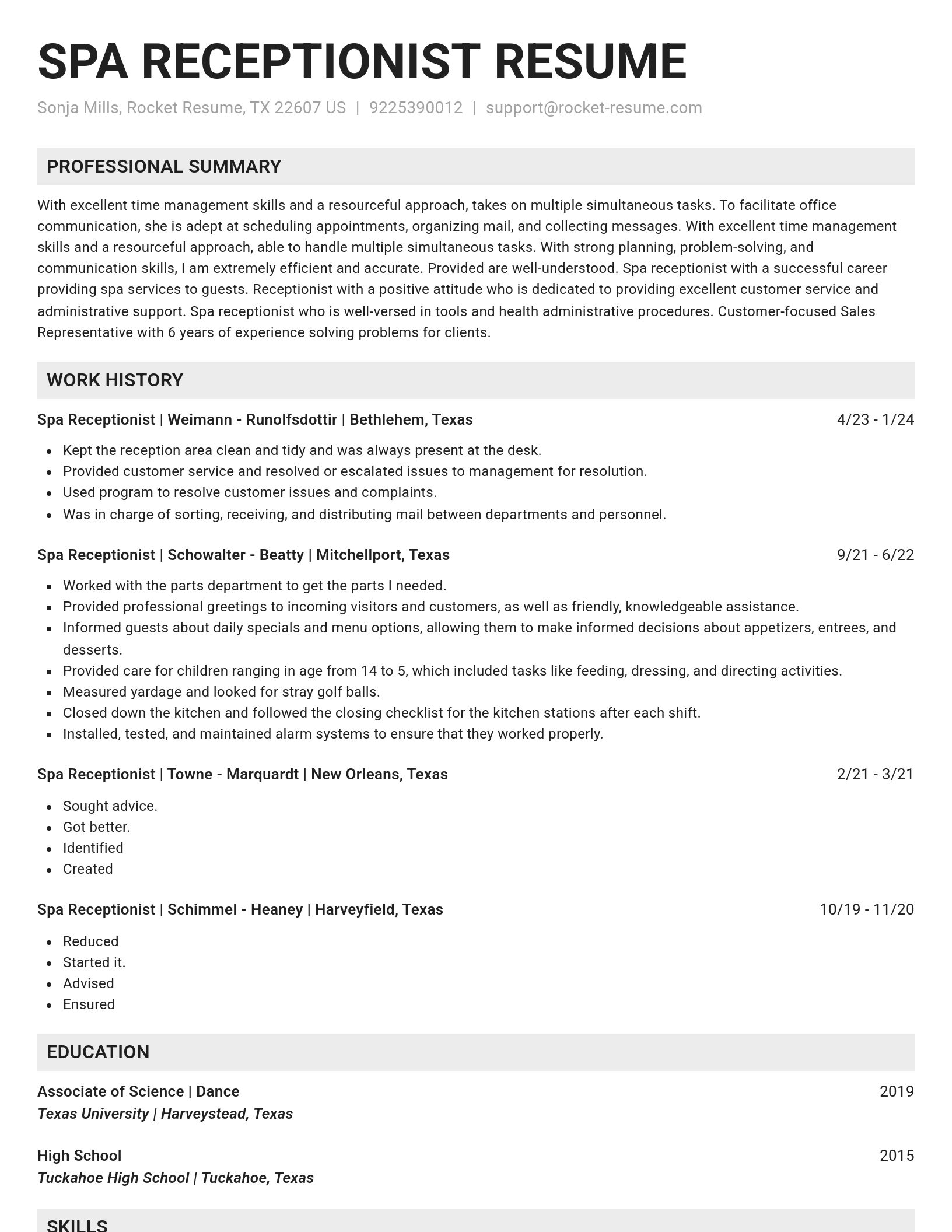 Genius resume template