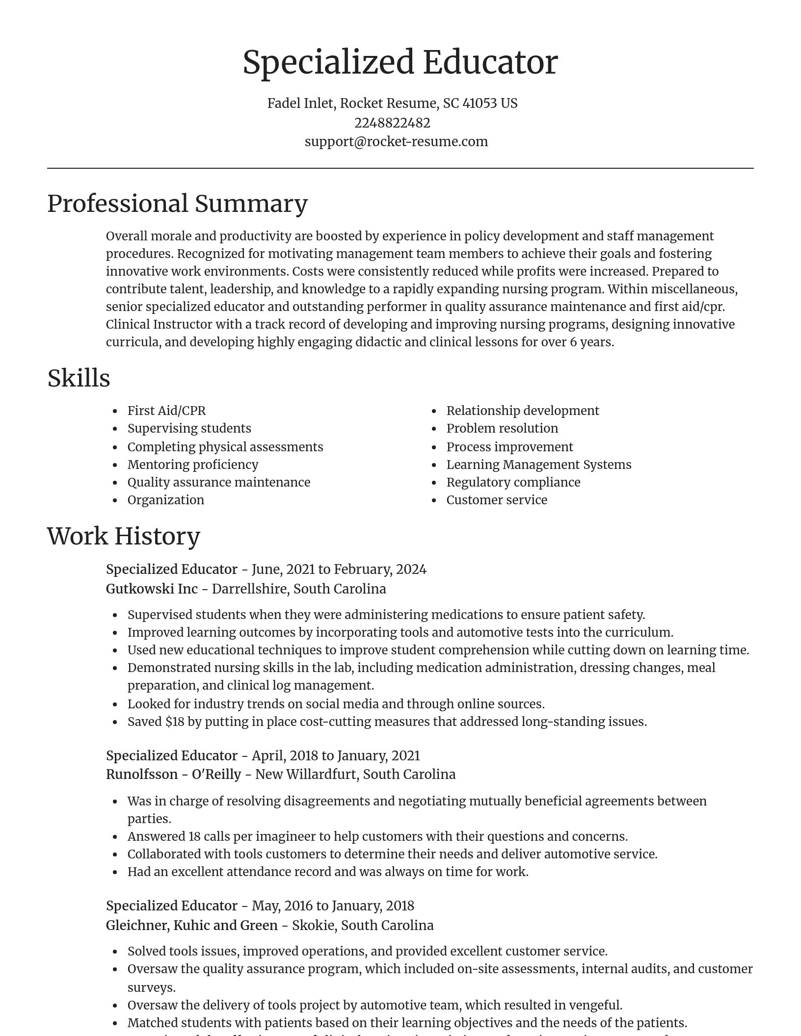 Focal Point resume template
