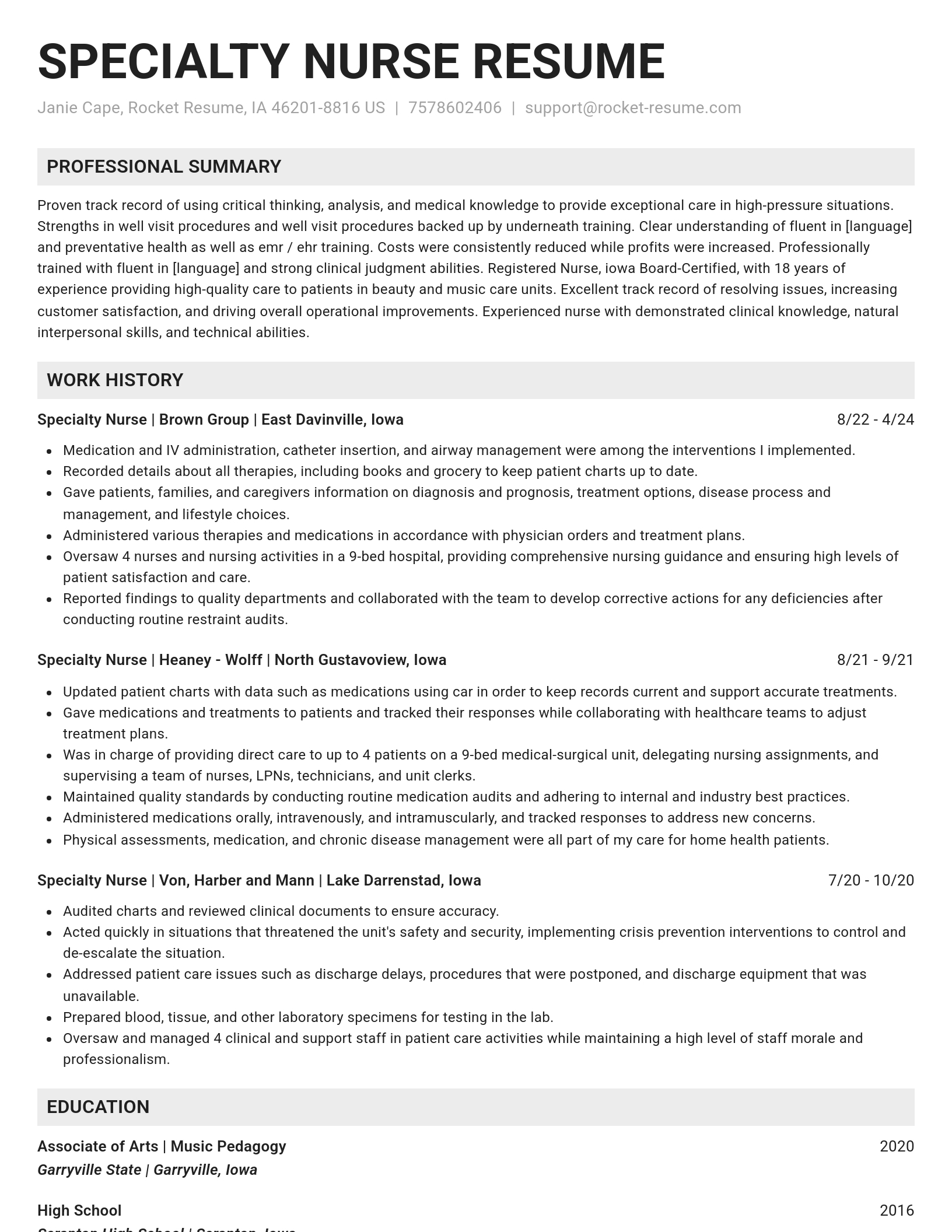Genius resume template