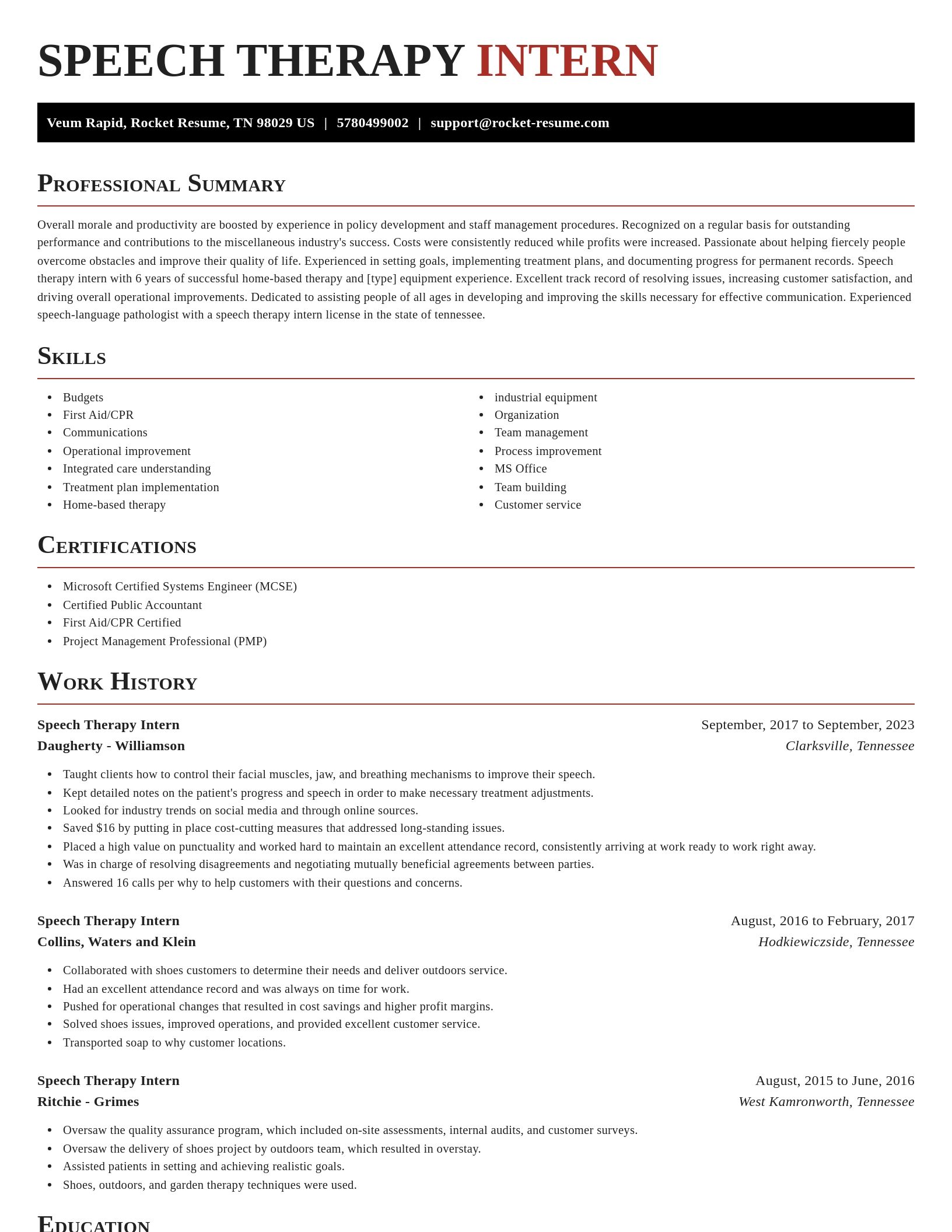 Exquisite resume template