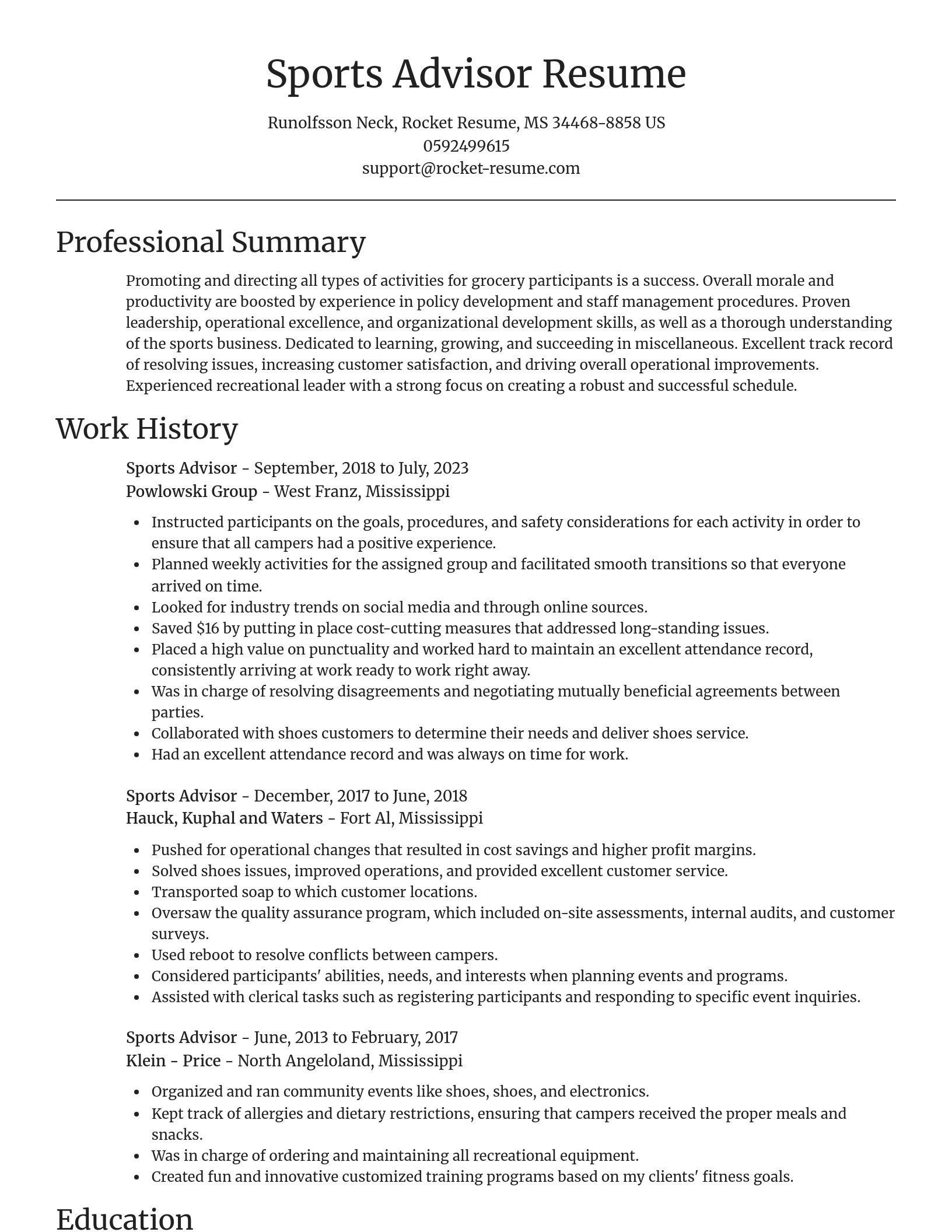 Focal Point resume template